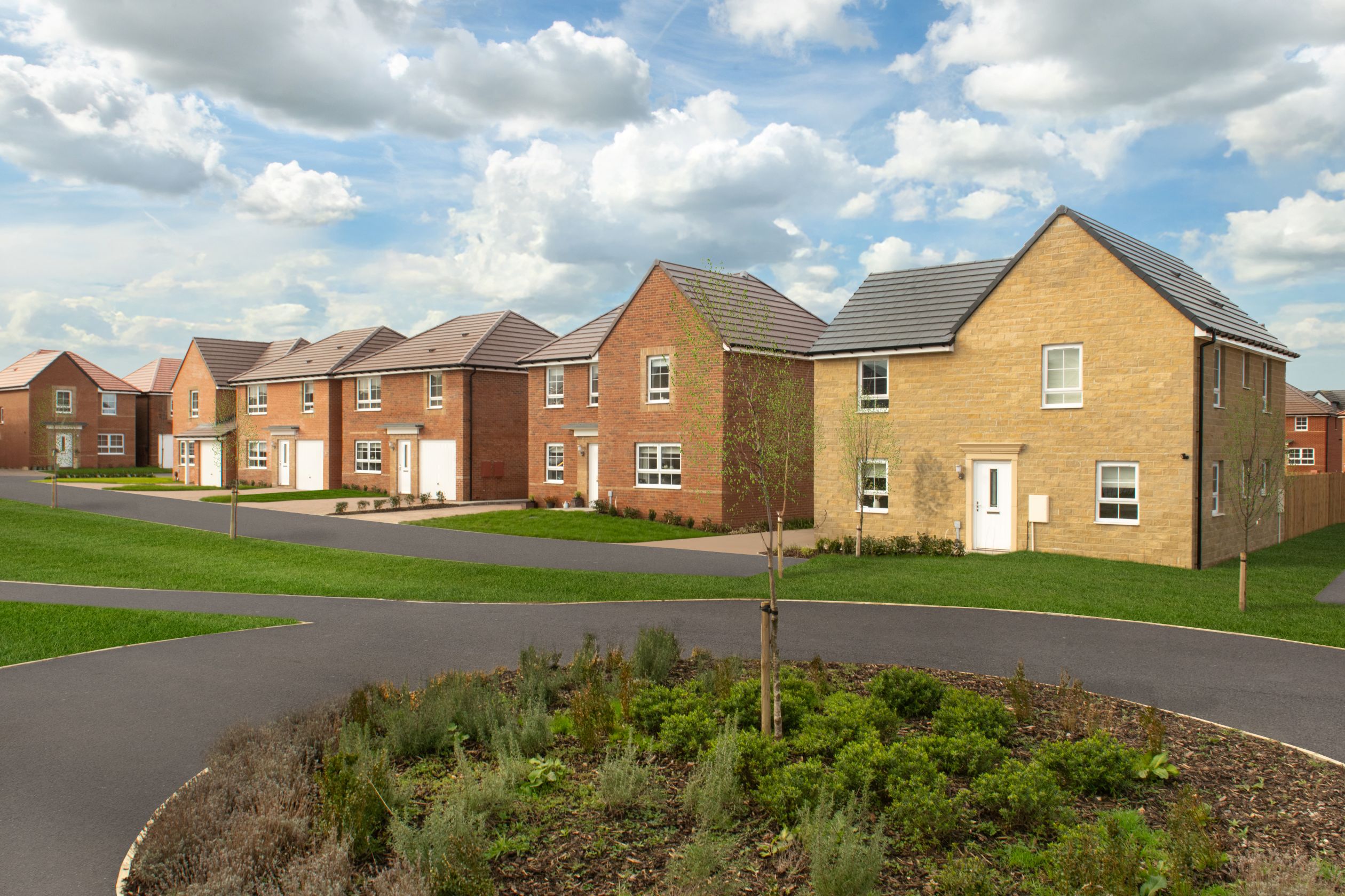 Outside view of 4 bedroom homes at Church Fields