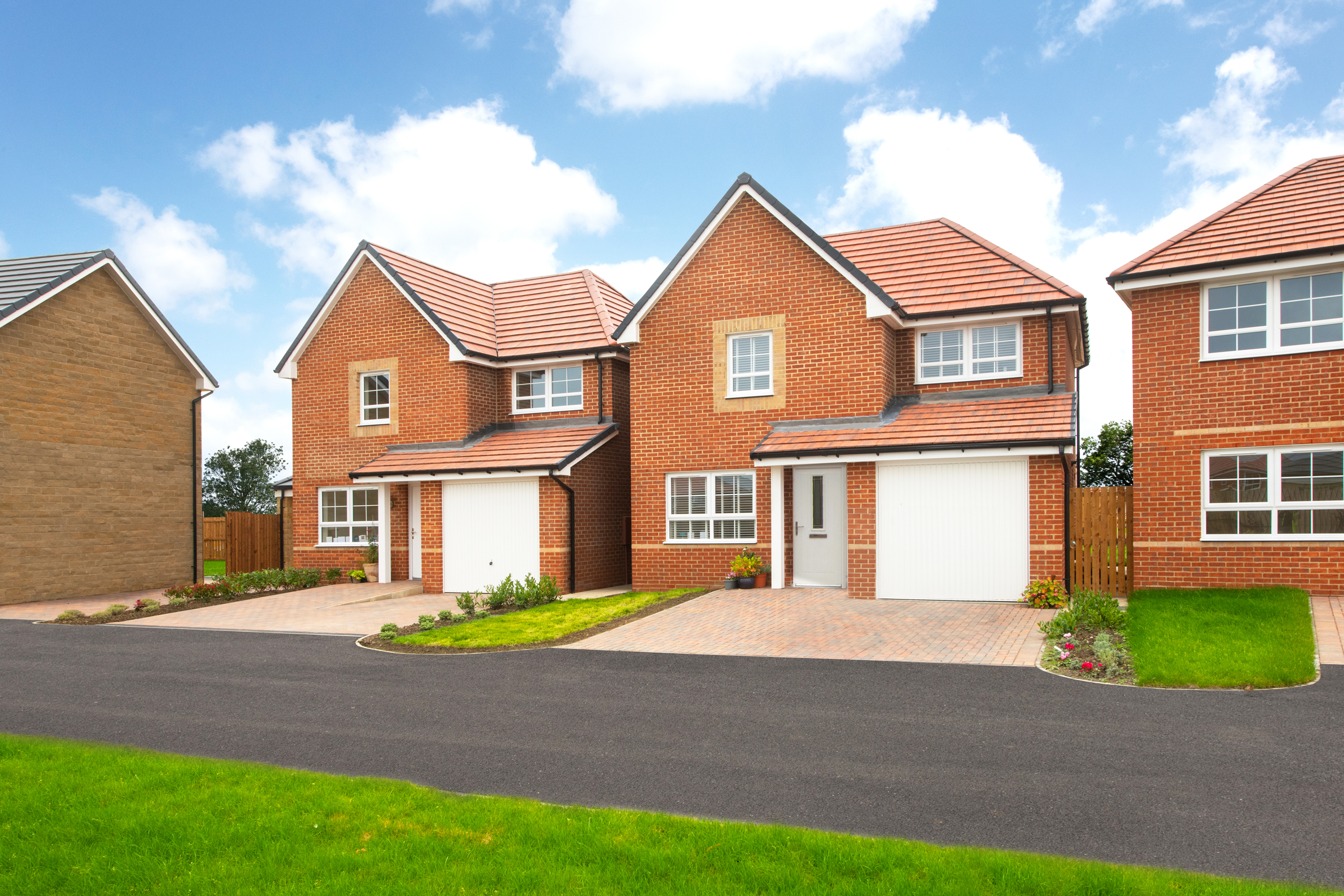 Outside view of 3 bedroom detached Denby homes
