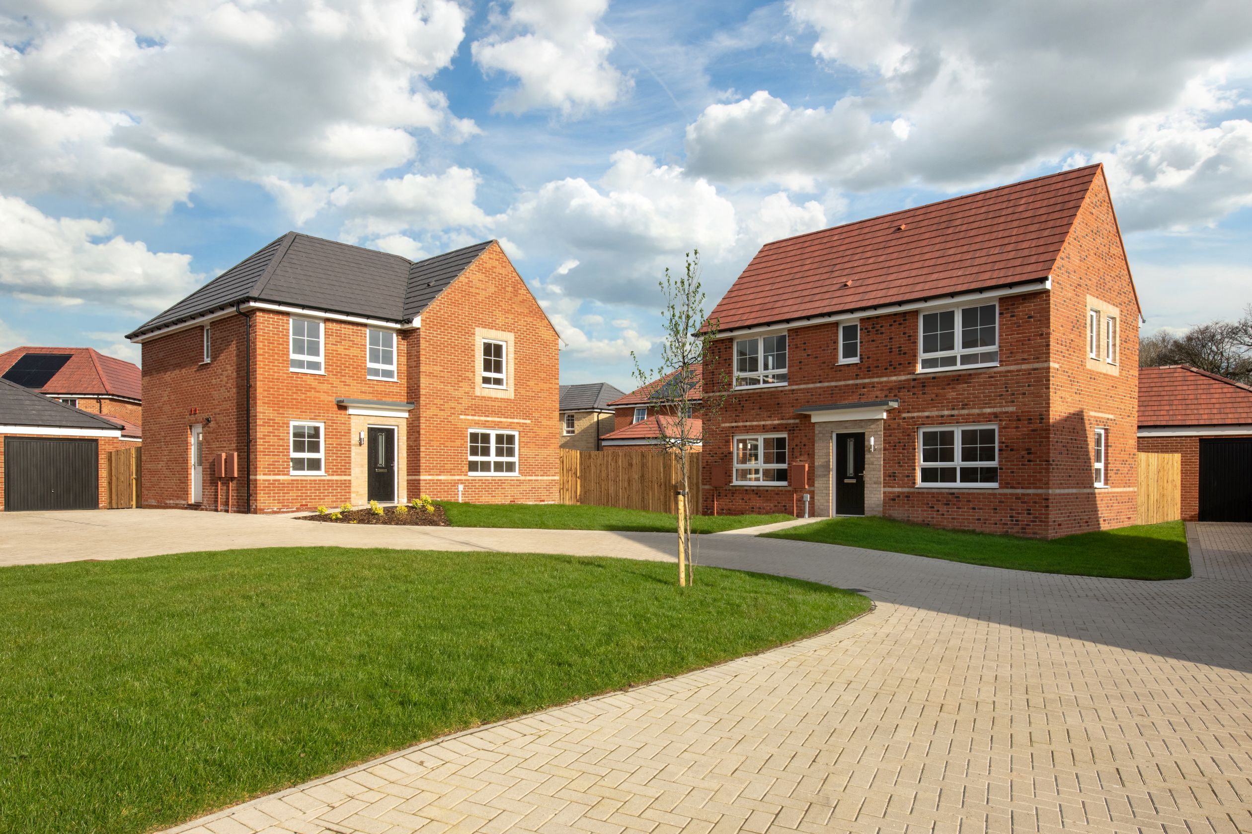 Outside view of homes at Grey Towers Village