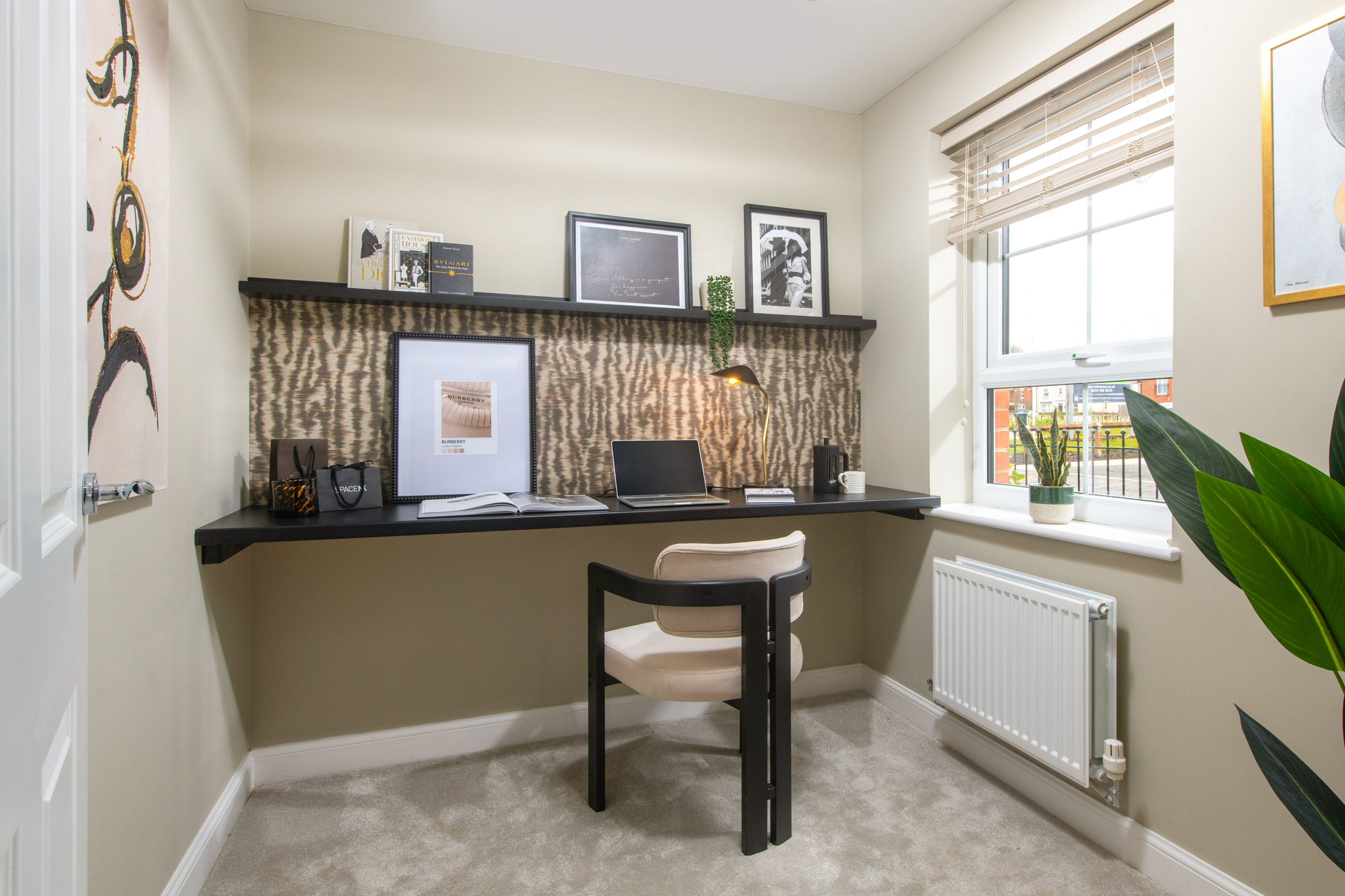 Inside view of Radleigh home office