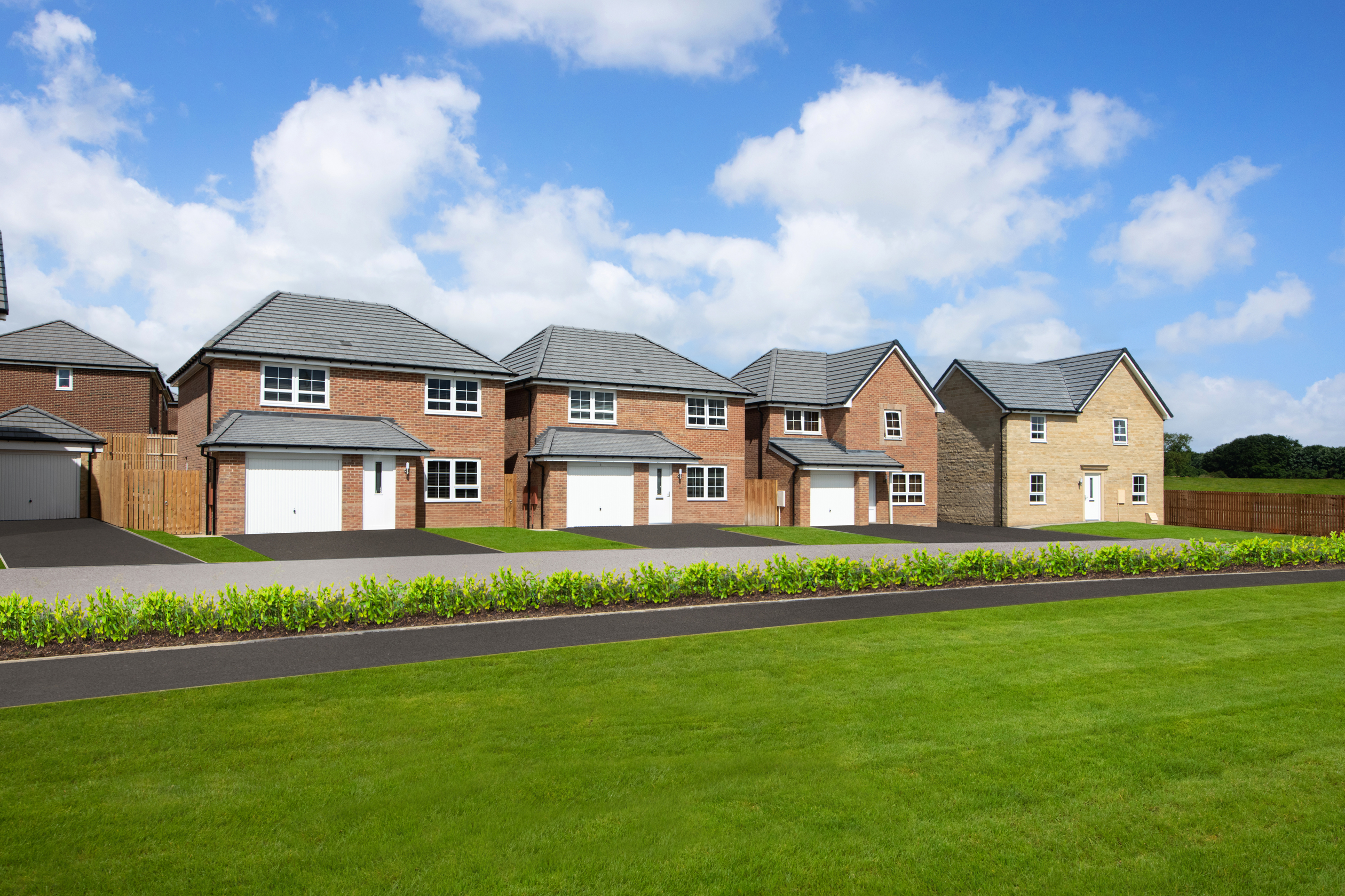 Outside view of 4 bedroom homes at Highgrove