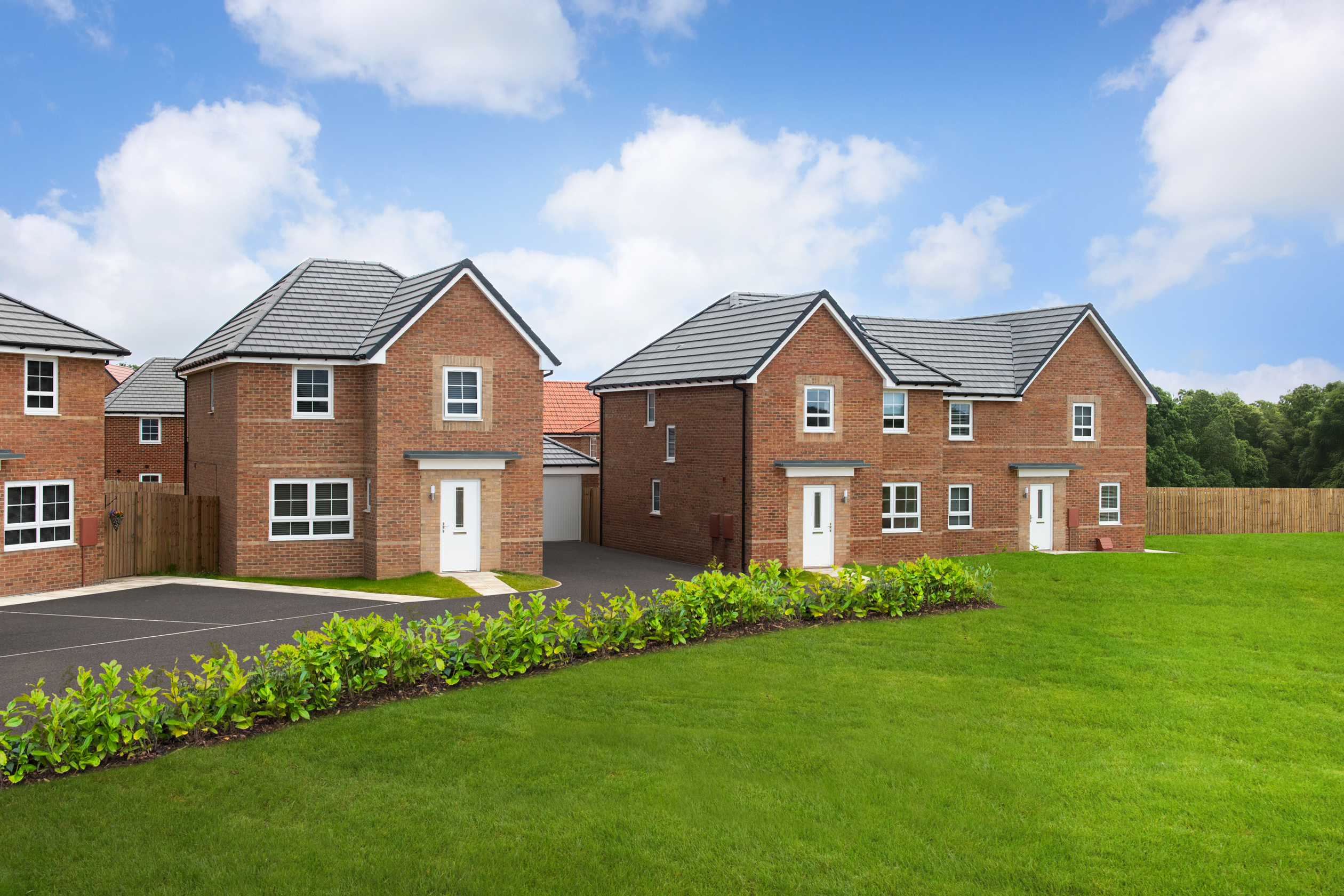 Outside view of 4 bedroom homes at Highgrove
