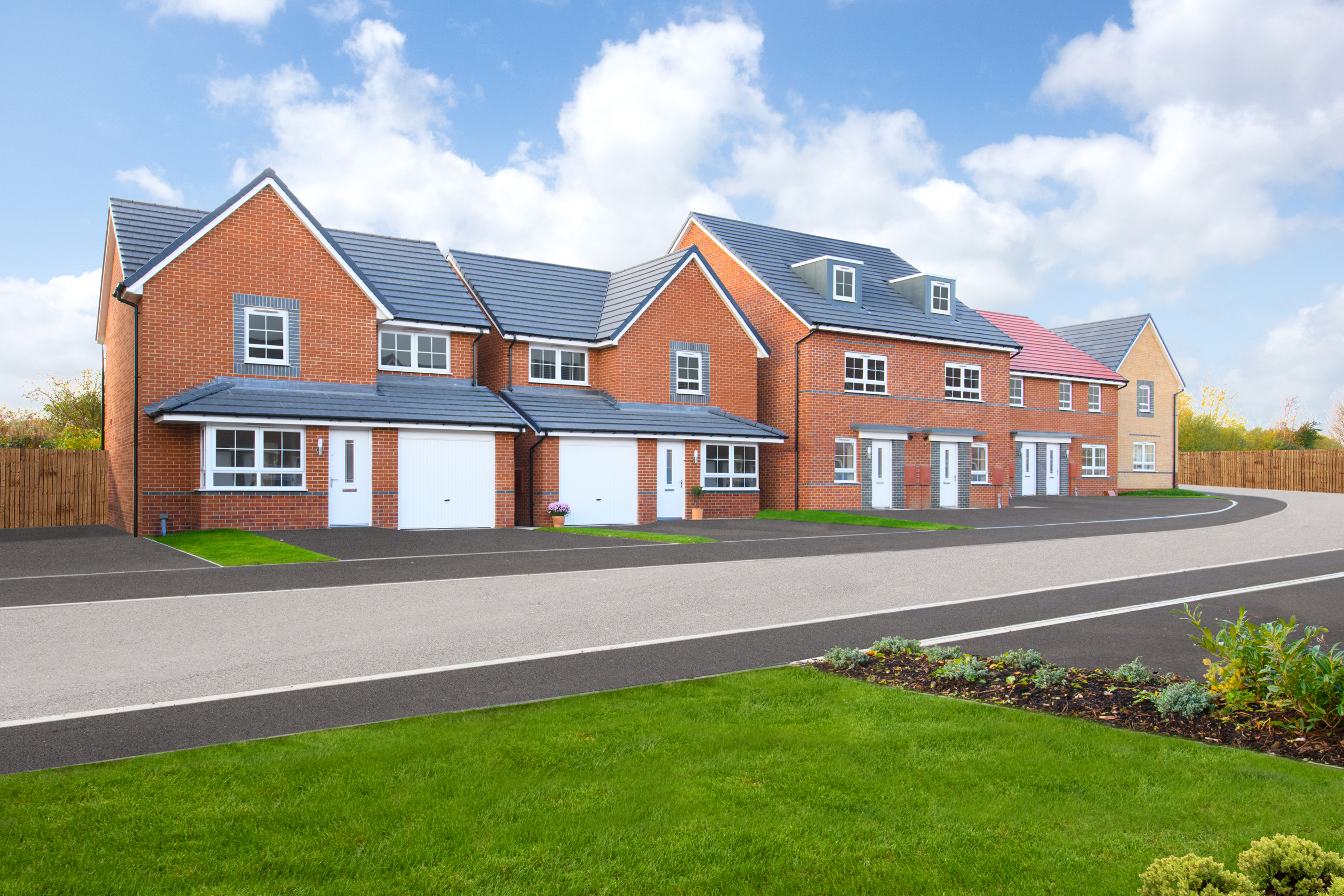 Outside view 3 bedroom detached Derwent home