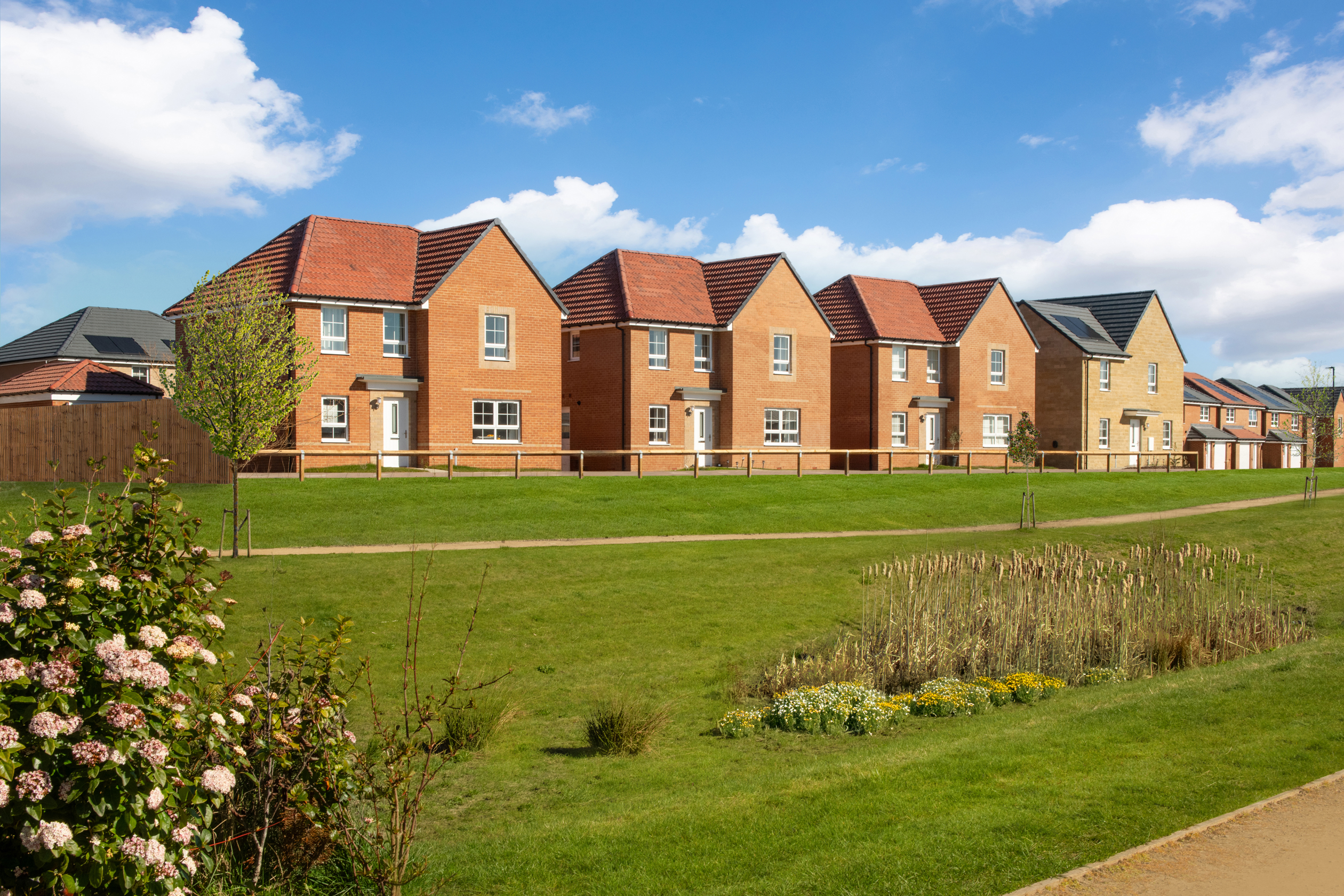 Outside view of homes at Meadow Hill