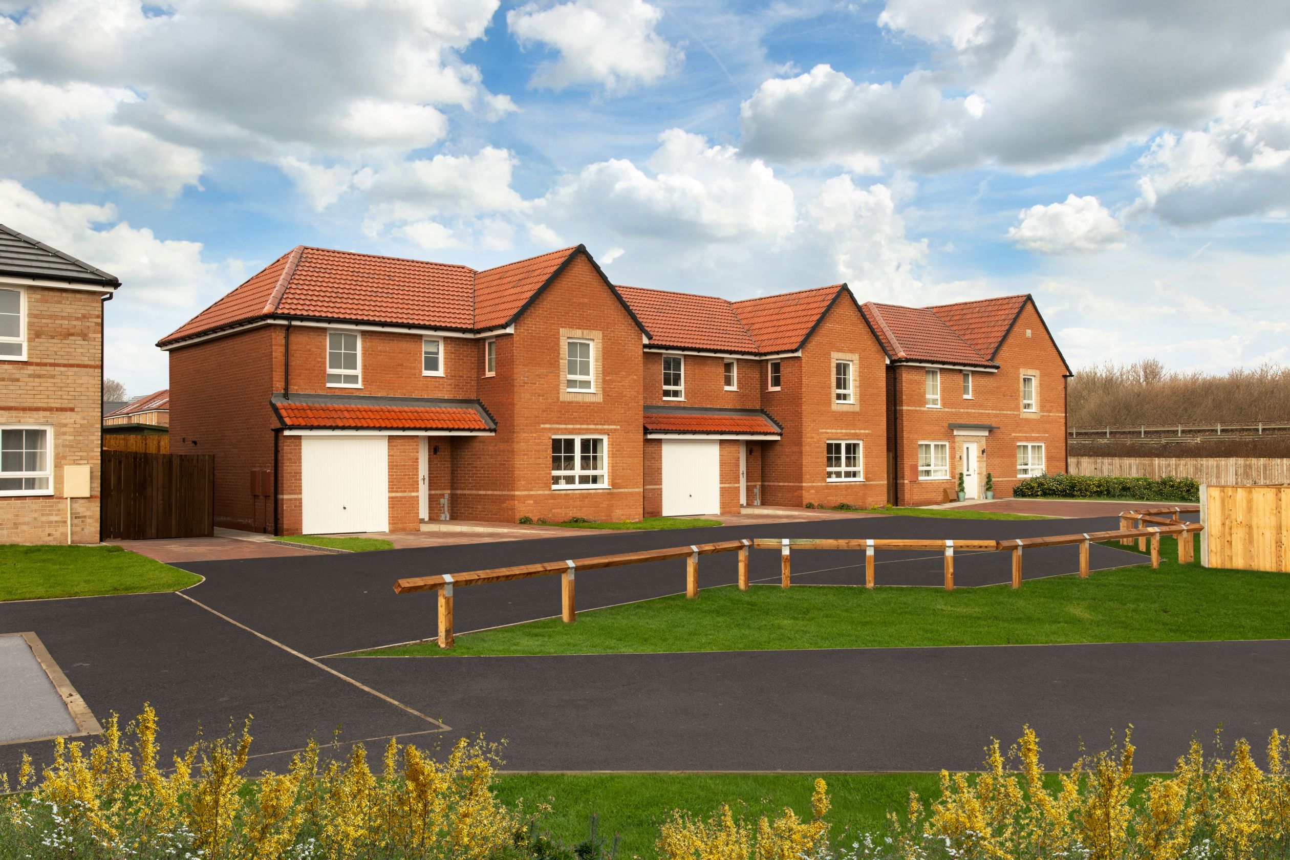 Outside view of homes at Monkton Gardens