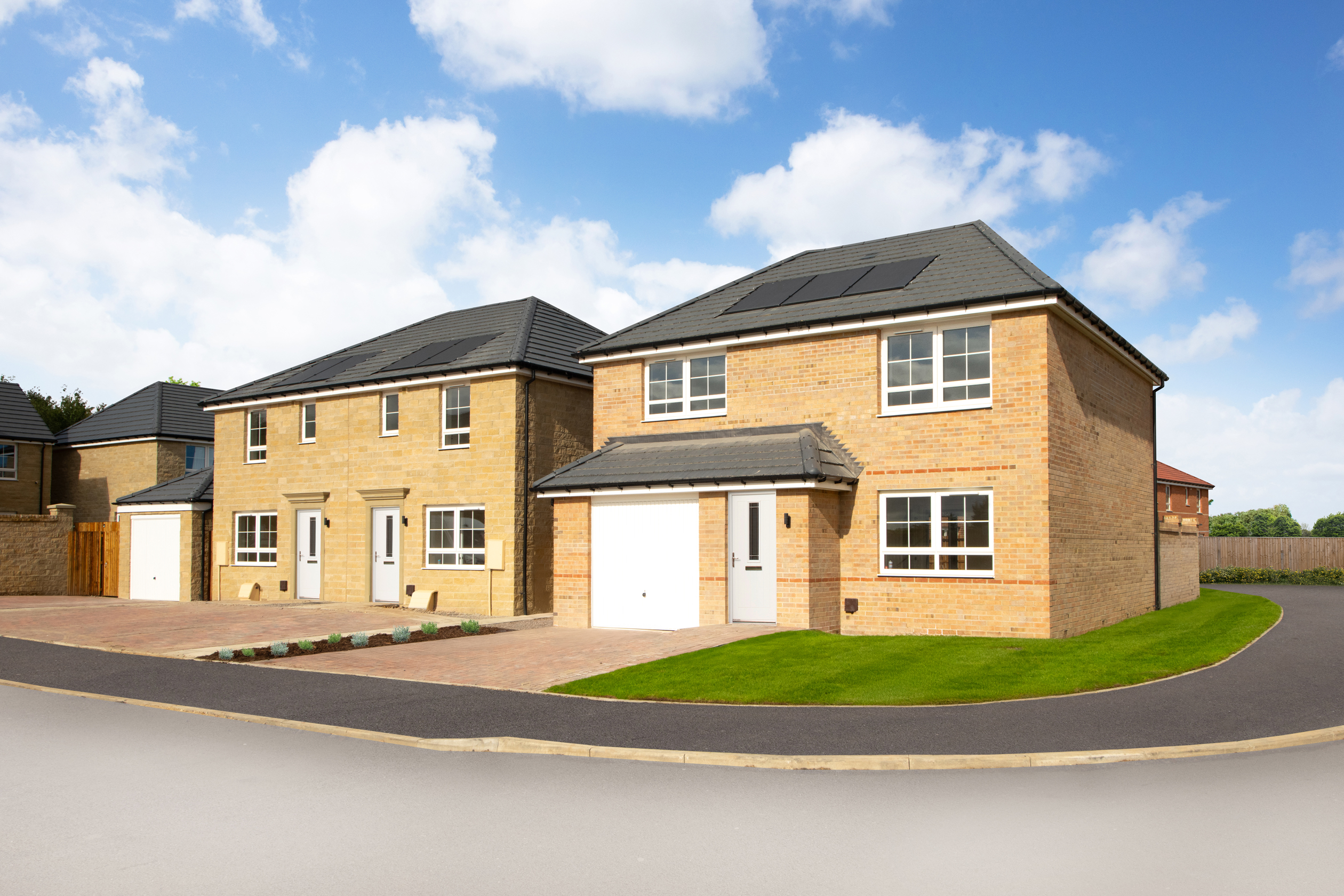 Outside view of homes at Monkton Gardens