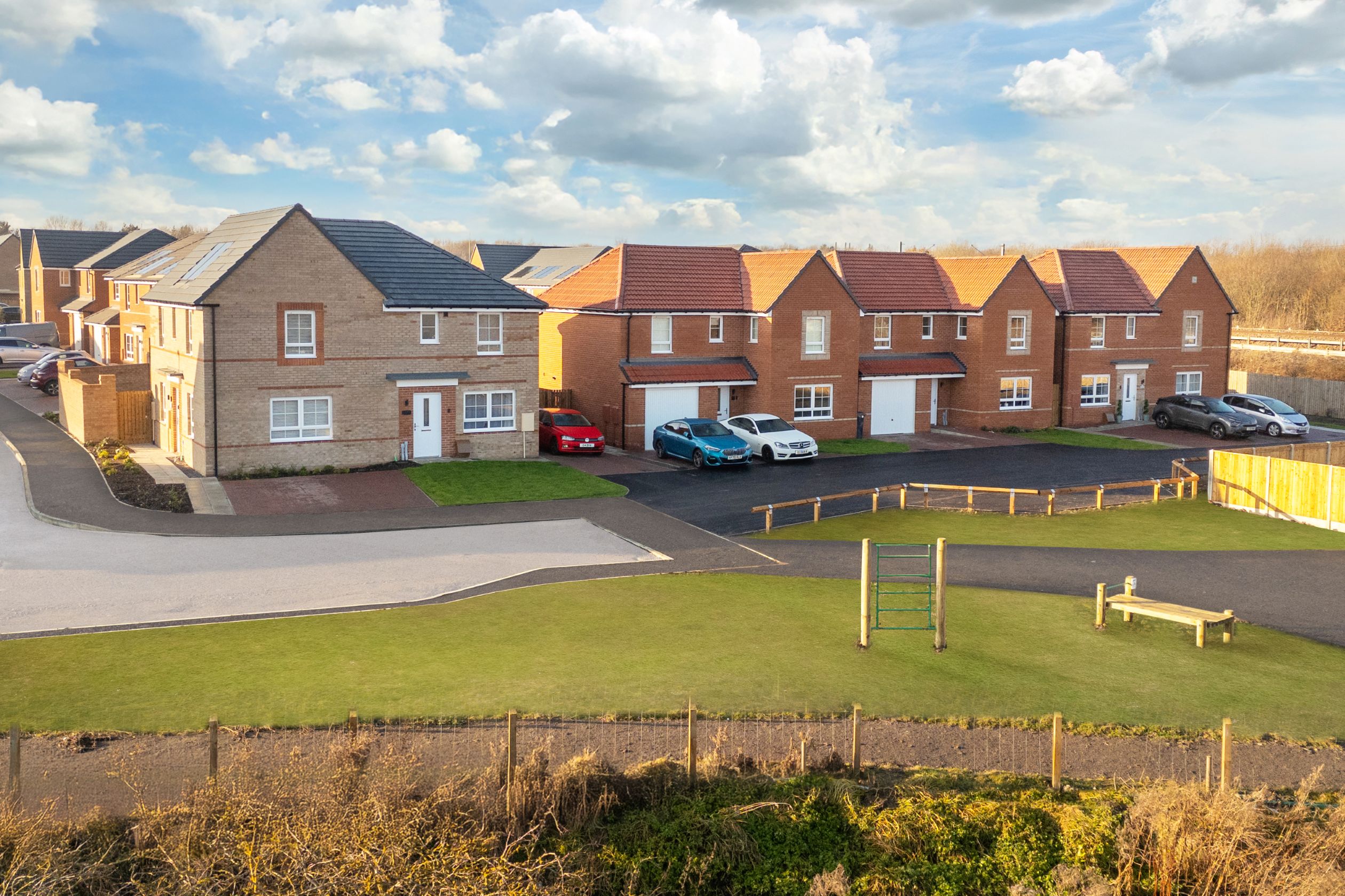 Outside view of homes at Monkton Gardens