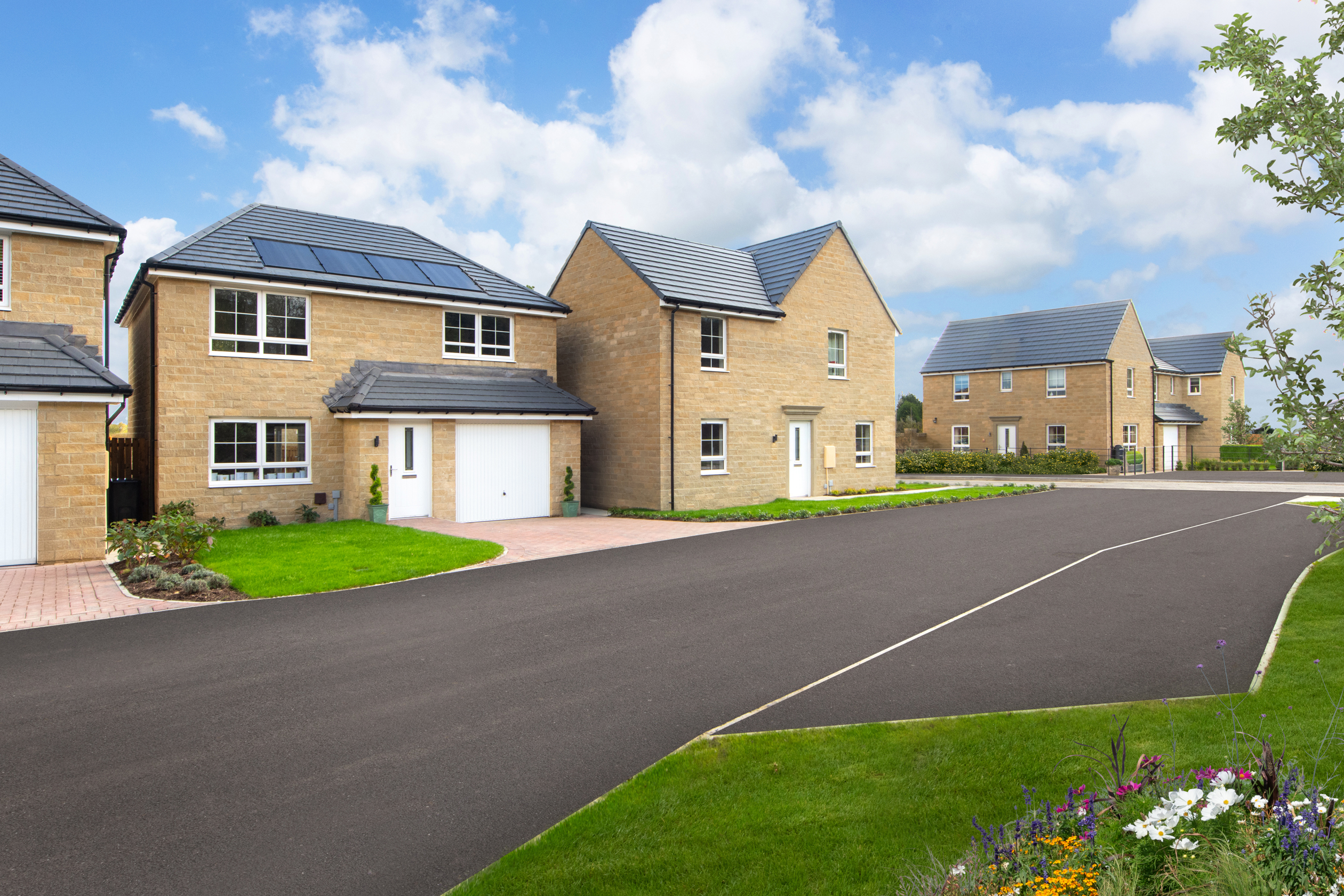 Outside view of homes at Monkton Gardens