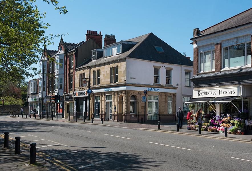 Gosforth High Street near North Gosforth Park 