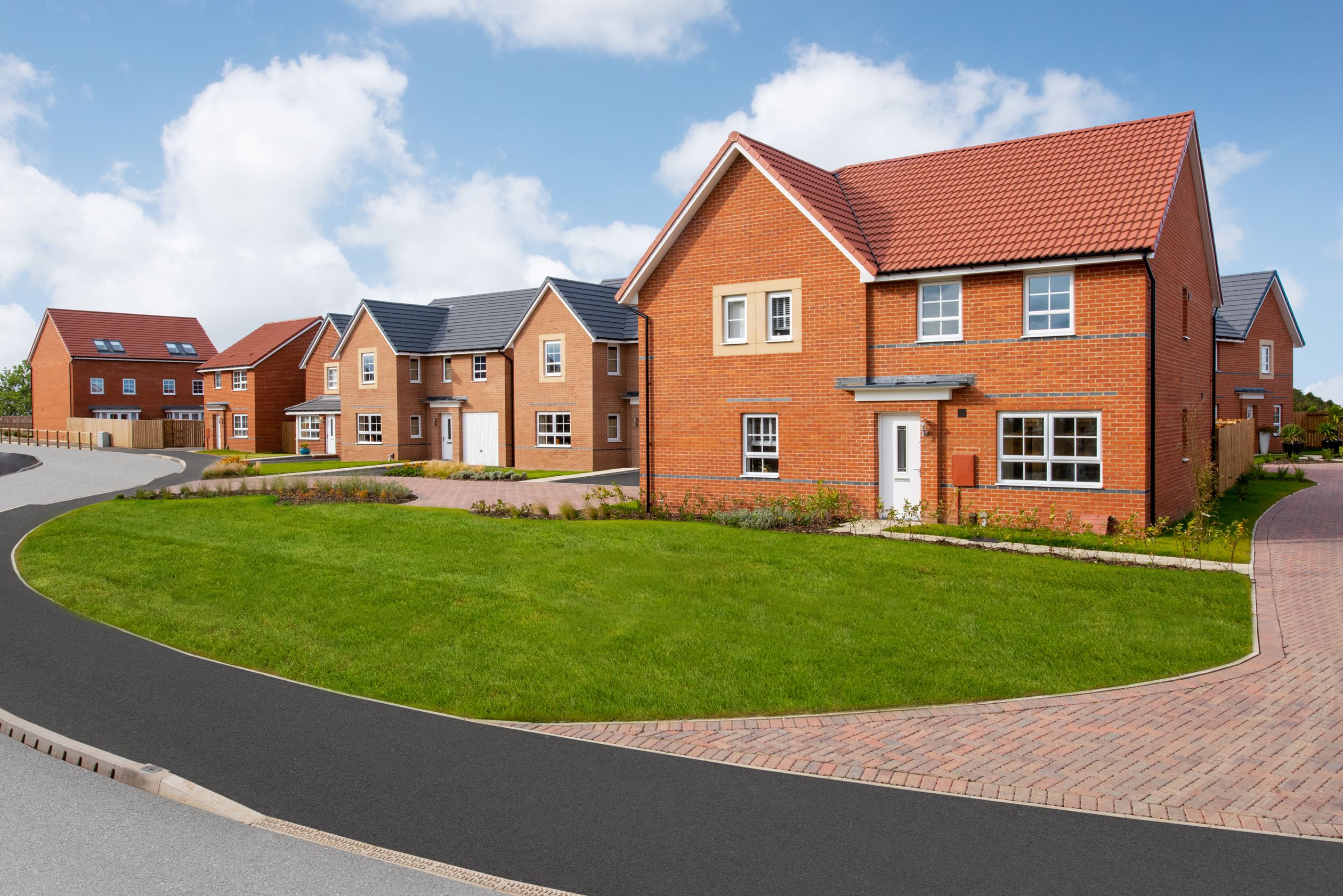 Outside view of North Gosforth Park development 