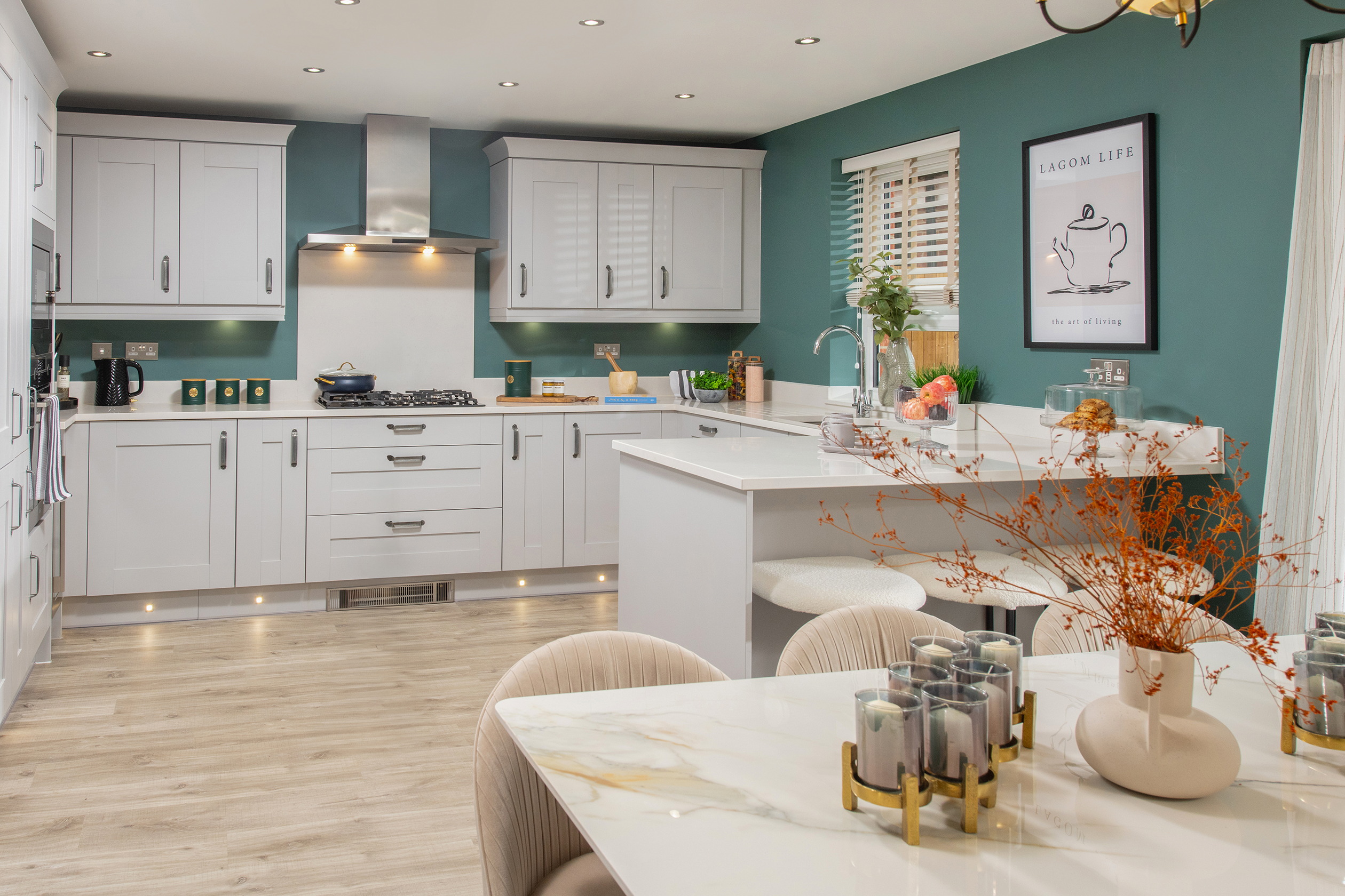 Internal kitchen dining room Fallow Old Durham Gate