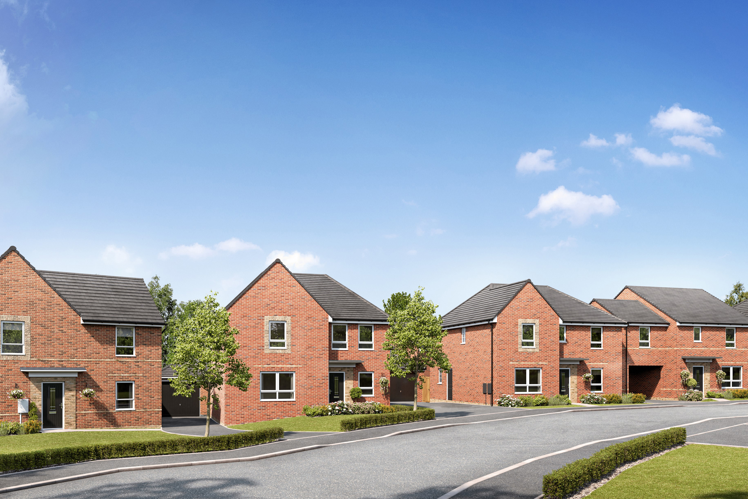 CGI view of homes at Old Durham Gate