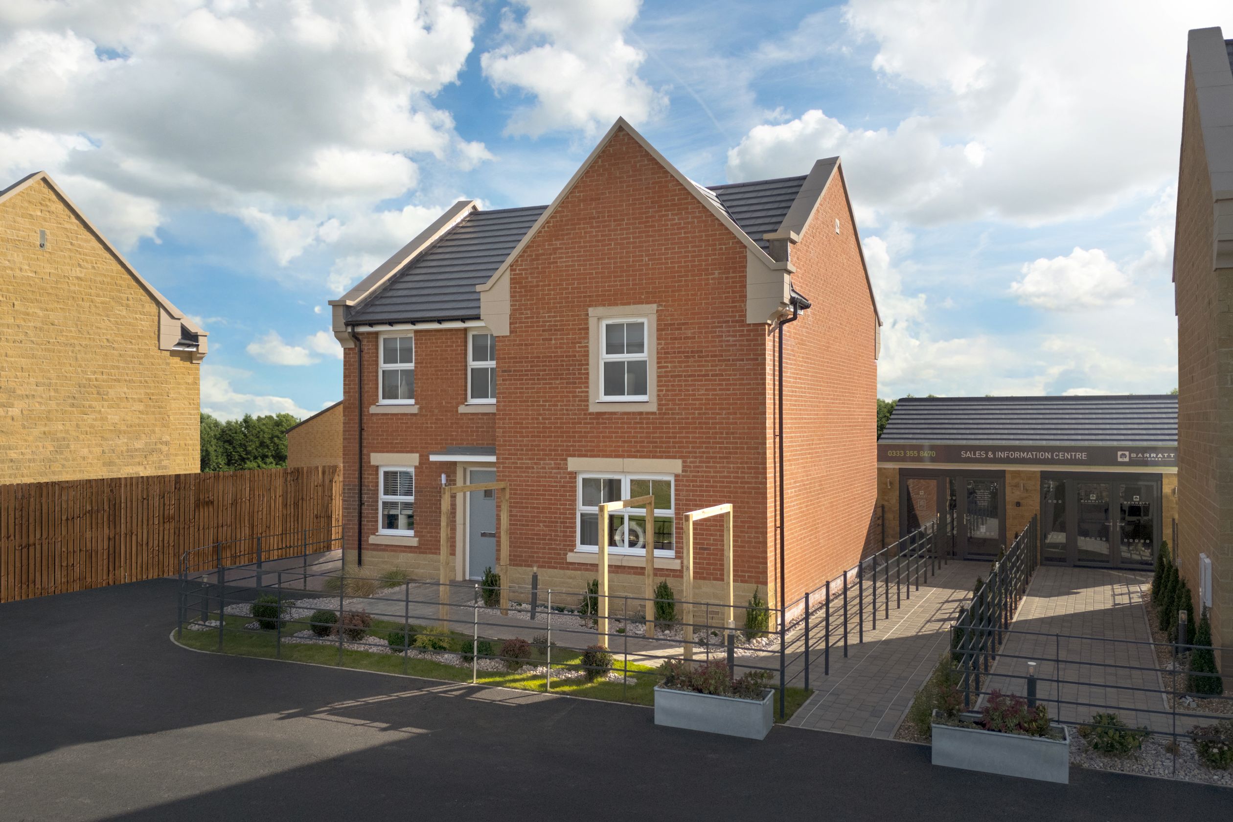 Outside view of Radleigh show home at Laurel Chase
