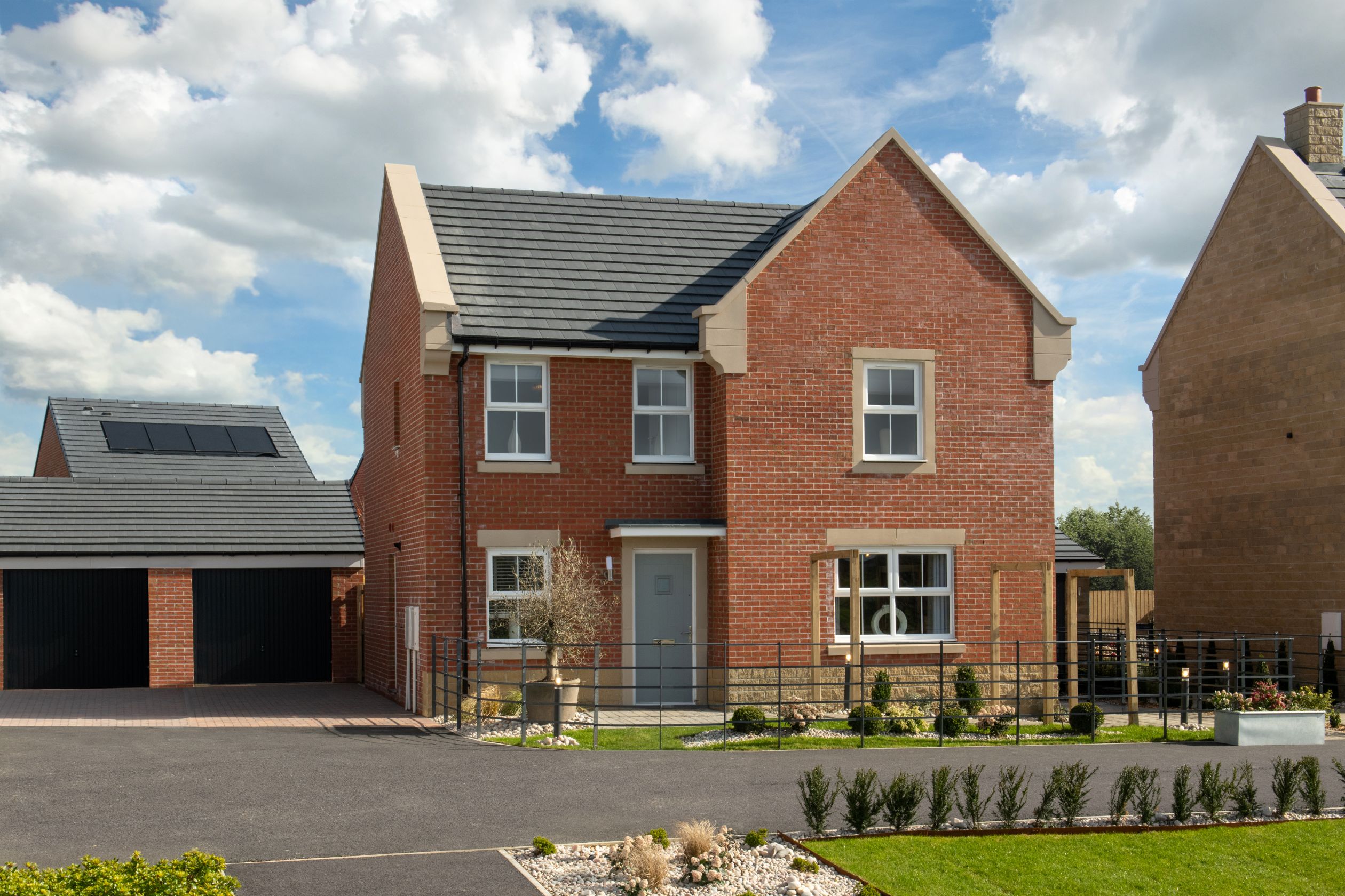 Outside view of Radleigh show home at Laurel Chase