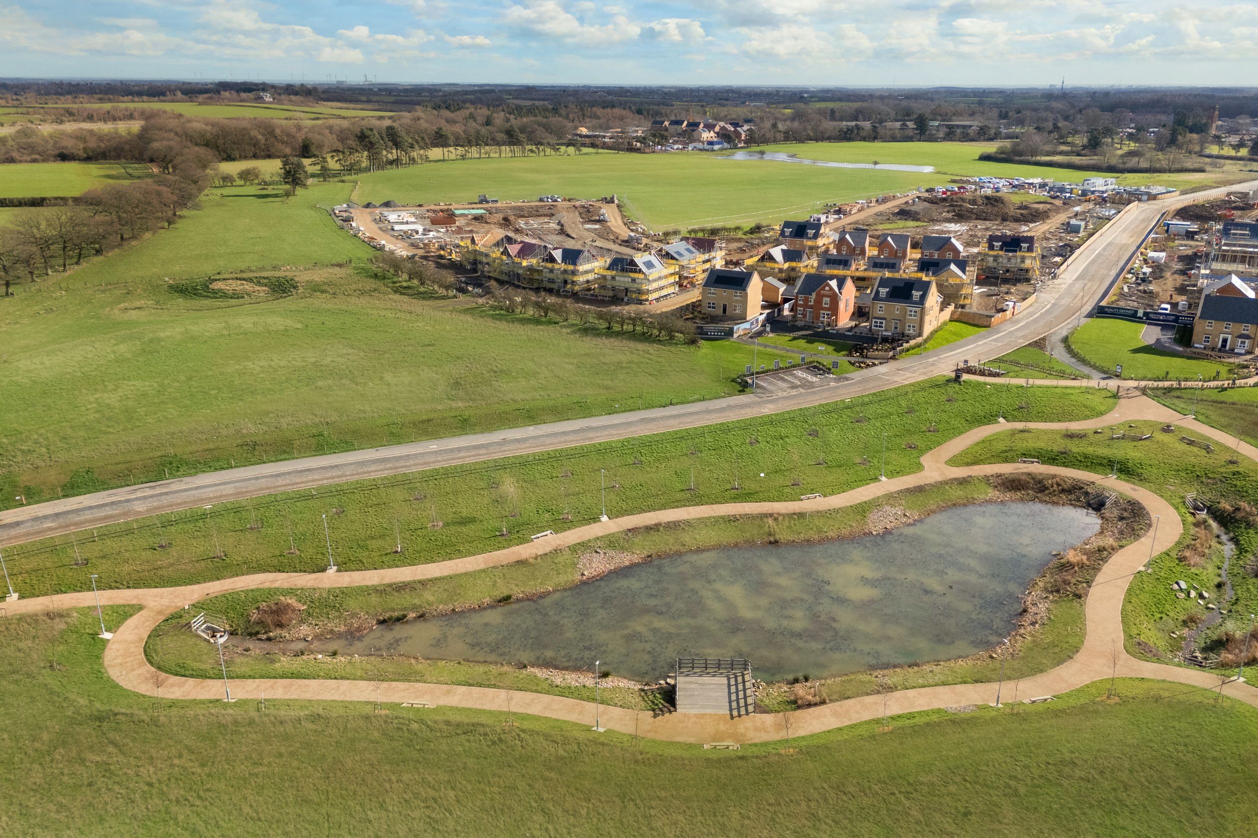 Drone shot of Laurel Chase