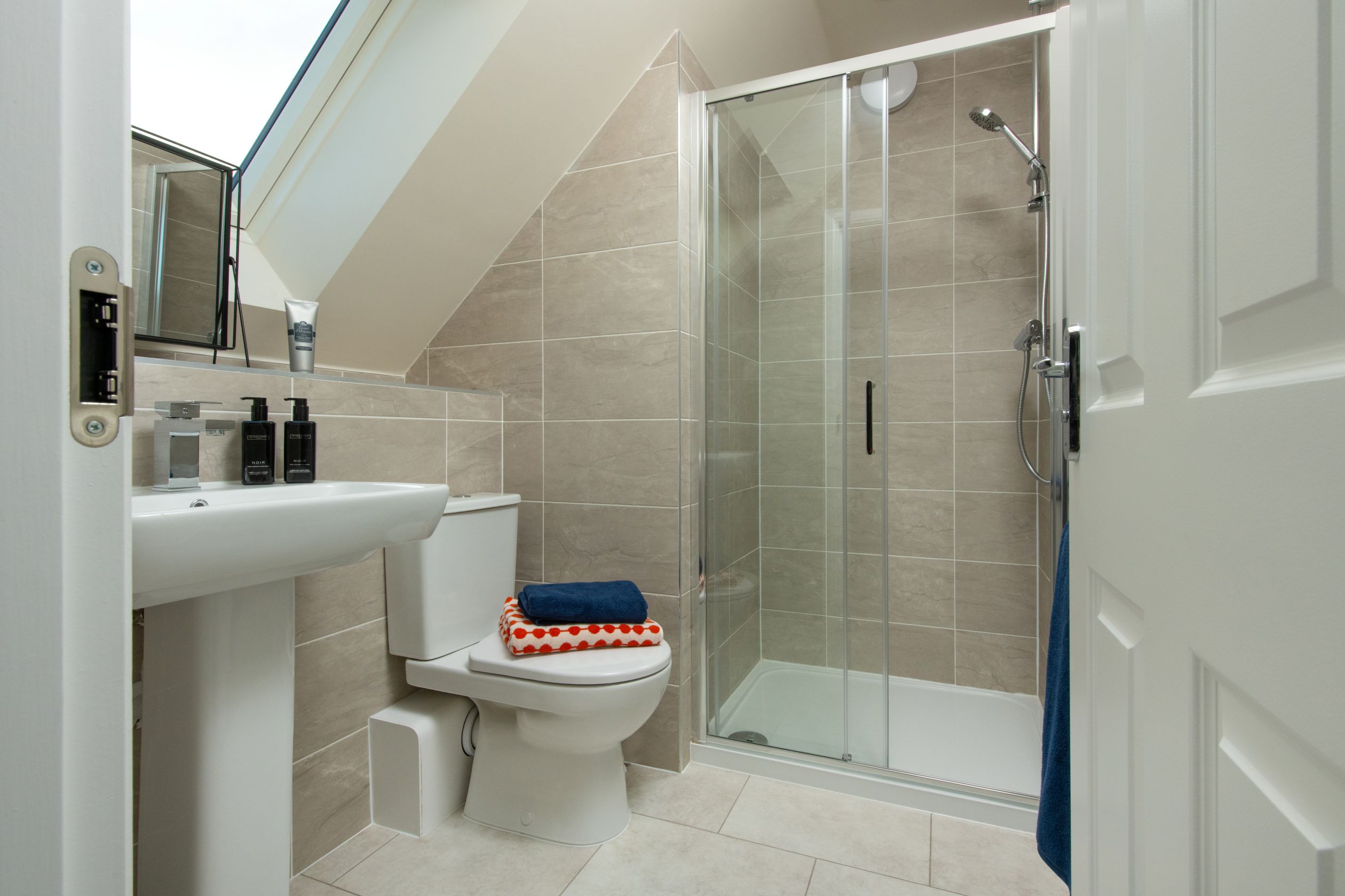 Inside view of Marlowe shower room