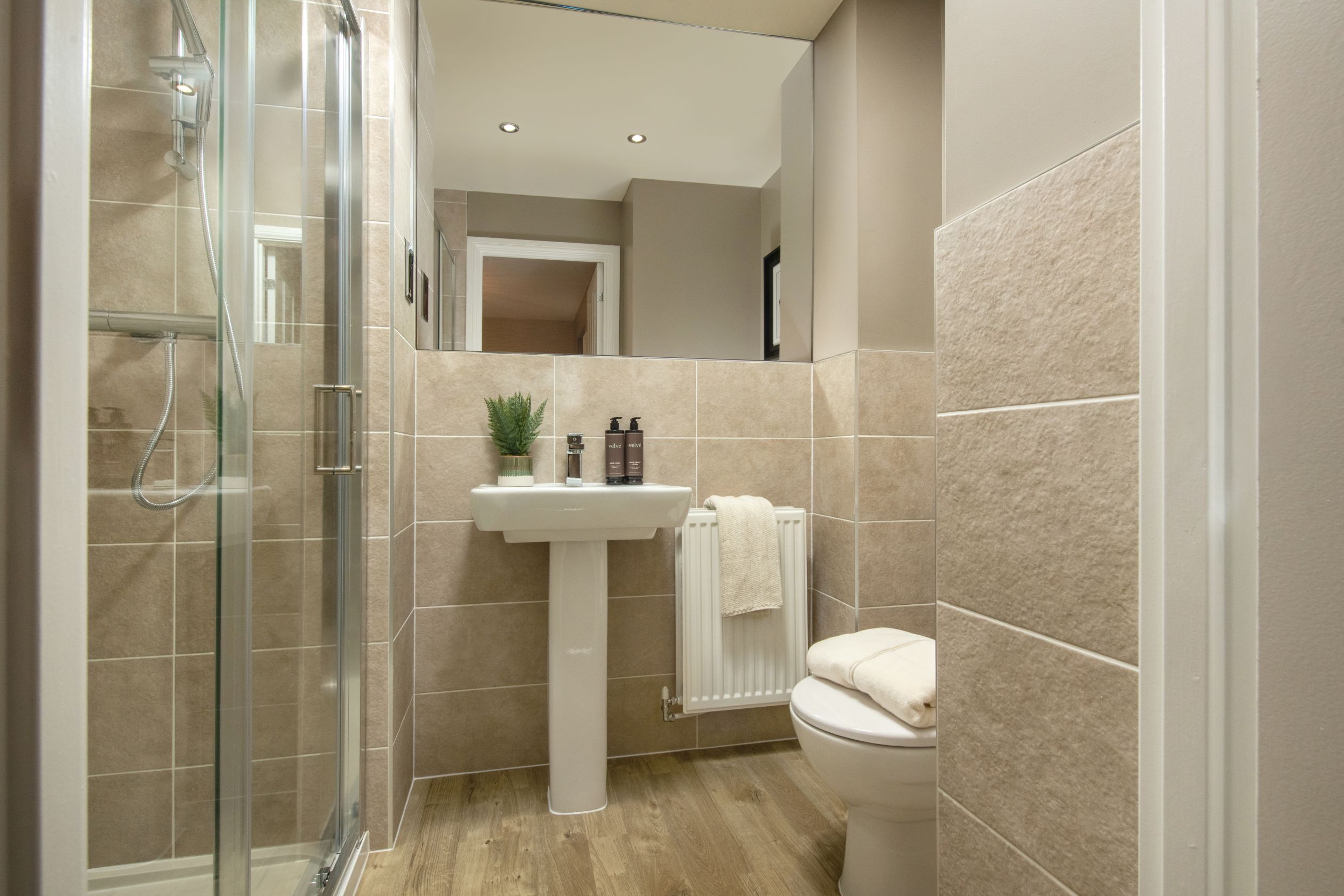 Inside view of Radleigh en suite