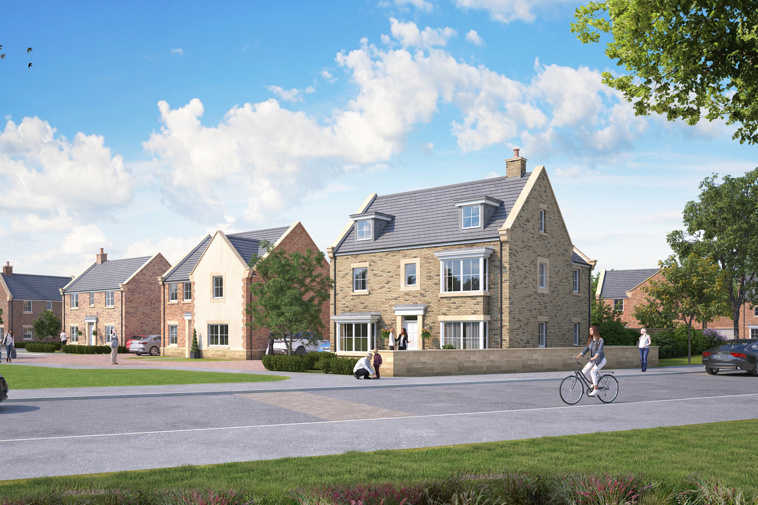 CGI view of homes at Laurel Chase