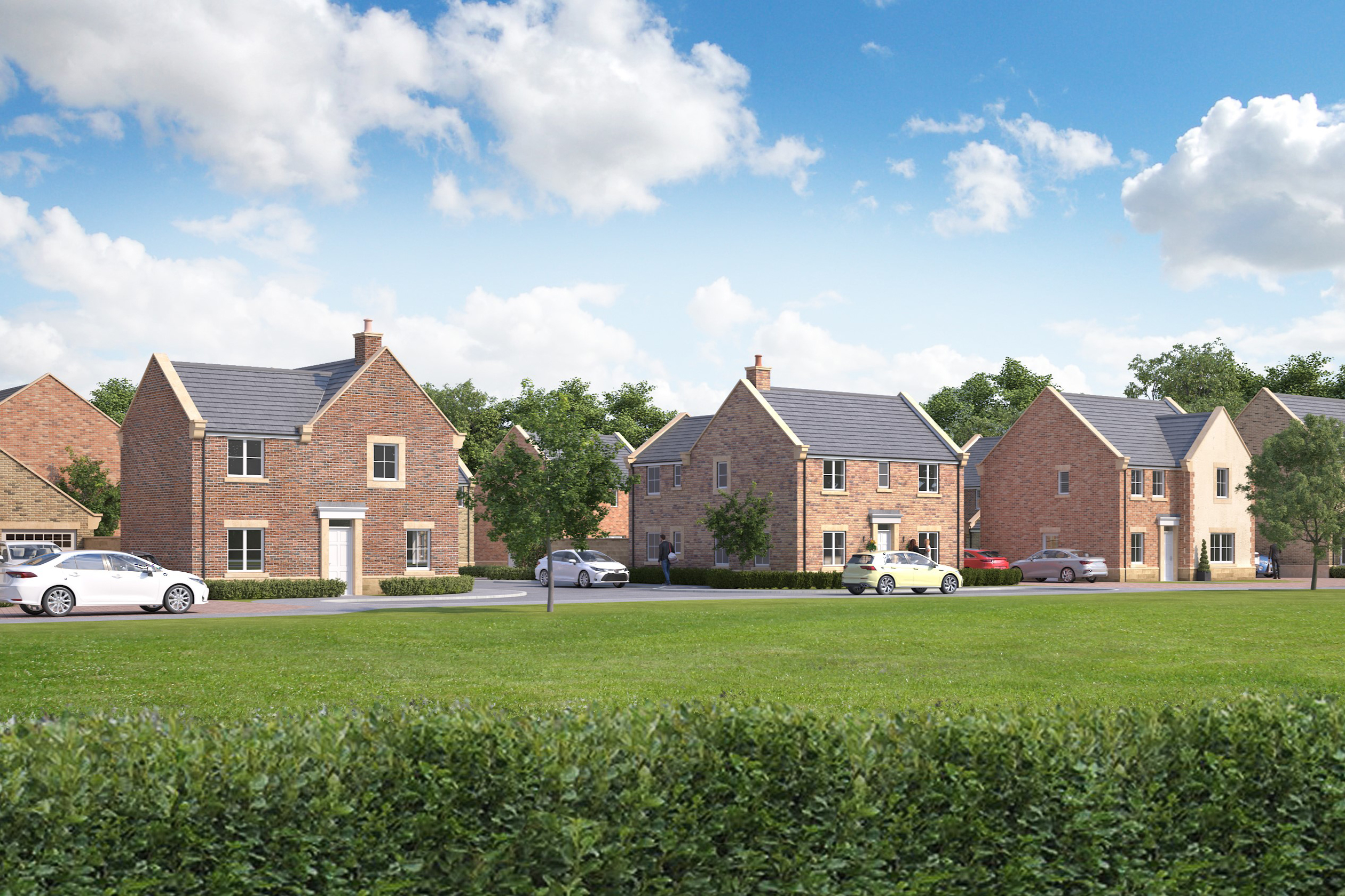 CGI view of homes at Laurel Chase