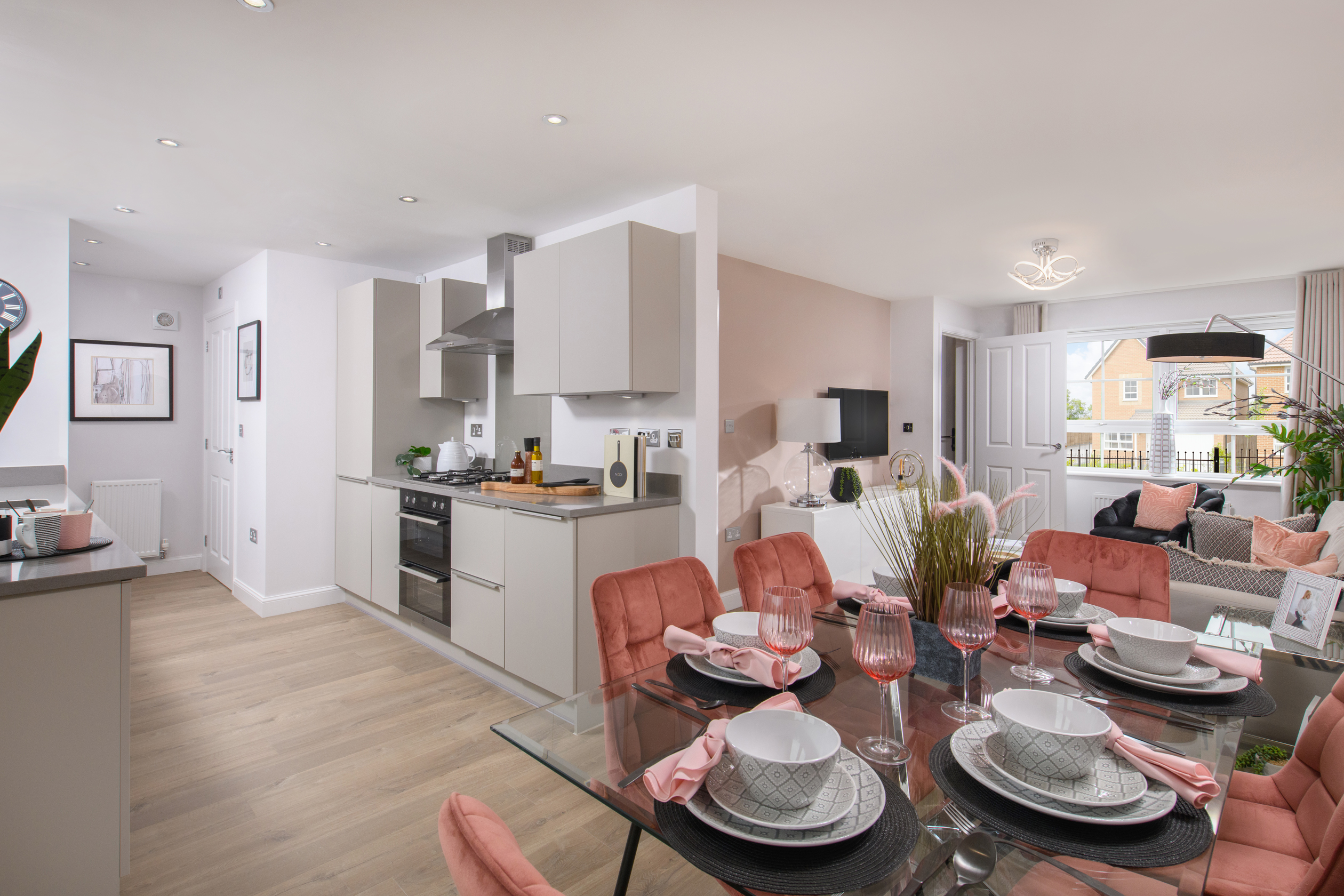 Inside view 3 bedroom Denby kitchen diner