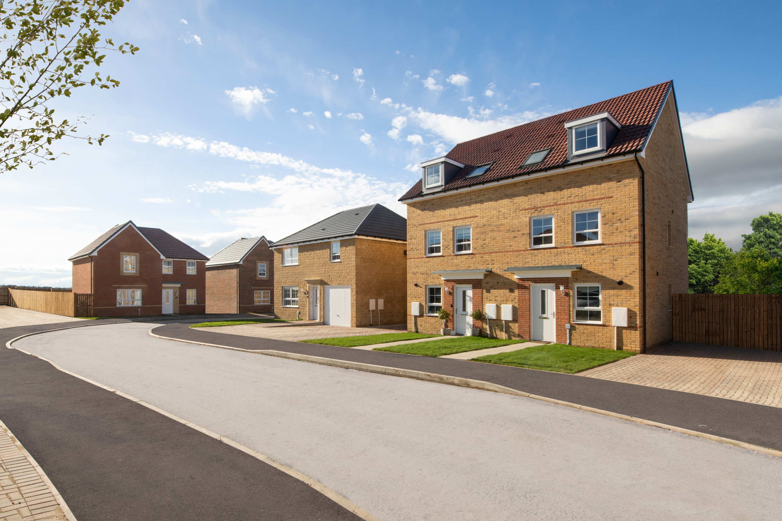 Outside view of homes at West Meadows