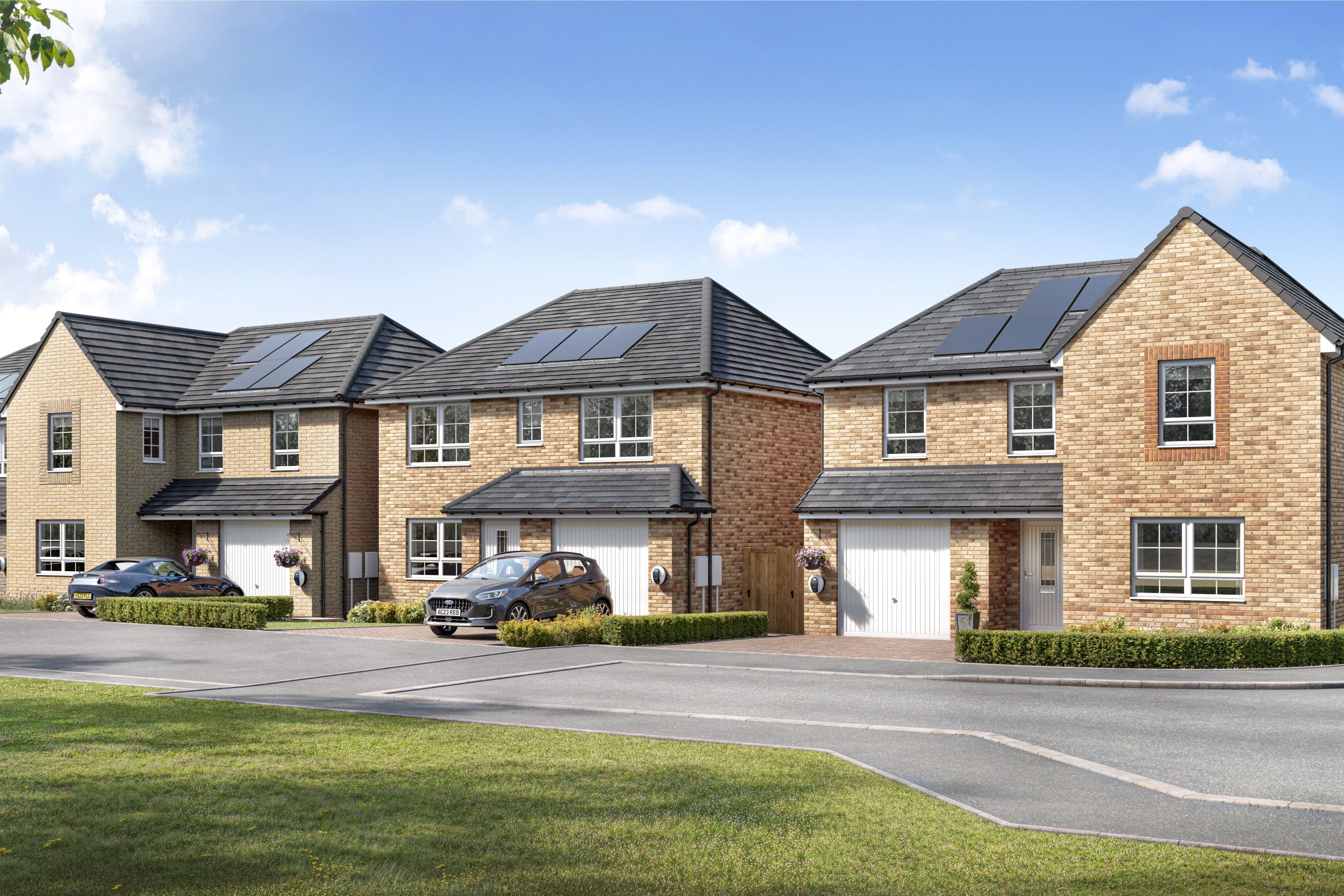 CGI view of homes at Whitworth Dene