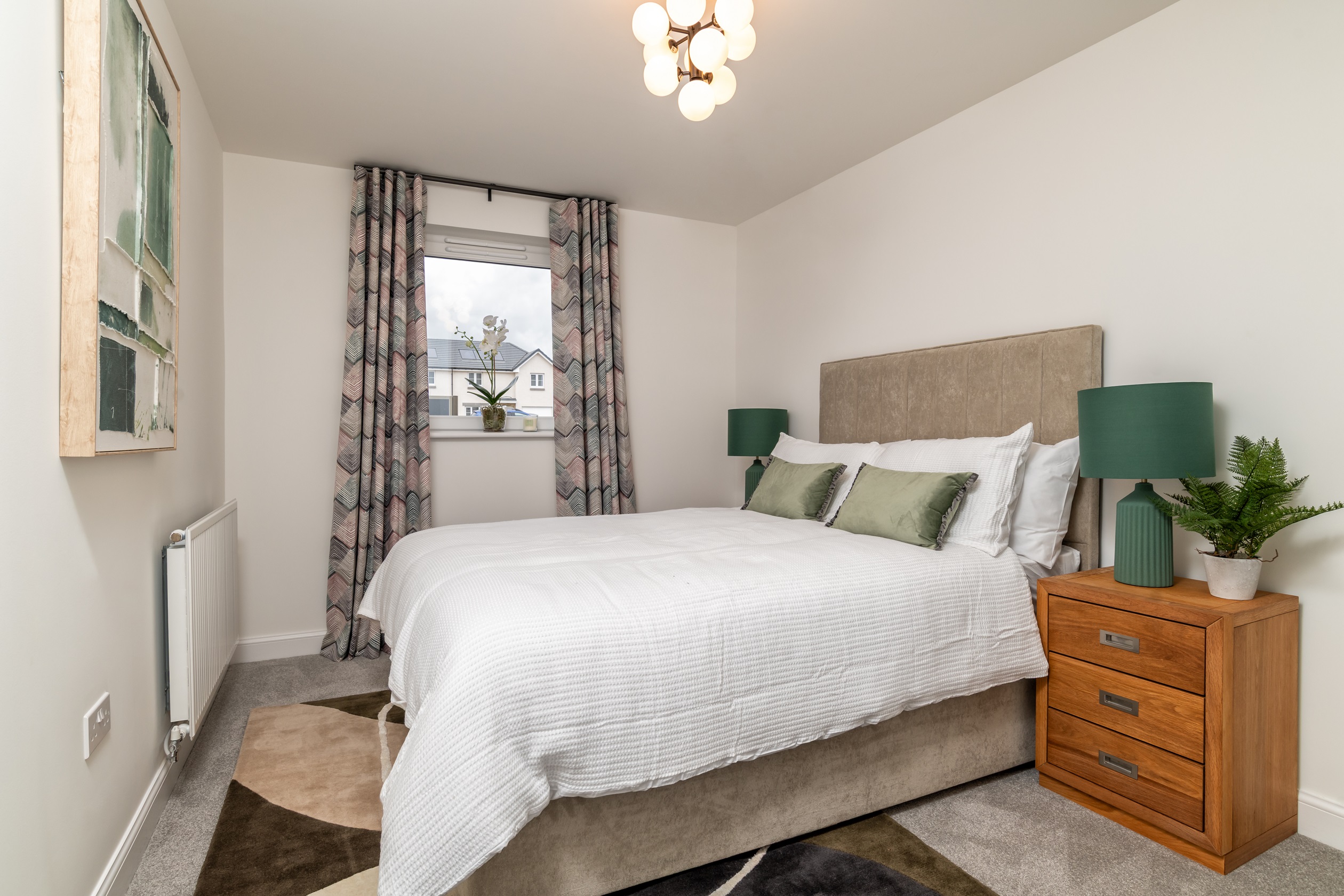 Double bedroom at Keiller's Rise apartments