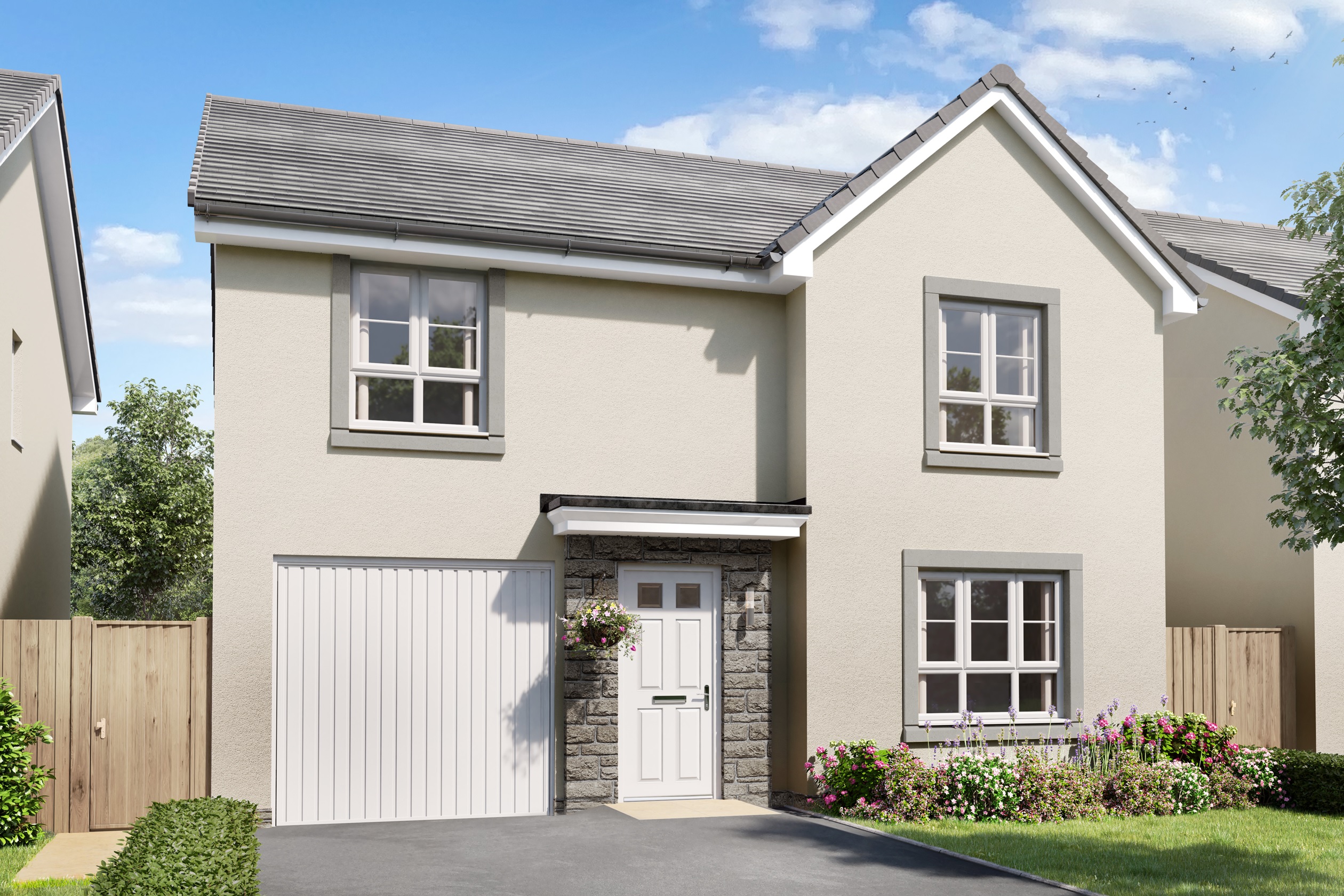 Caledonia 2021 - Kenmure cream variant housetype CGI