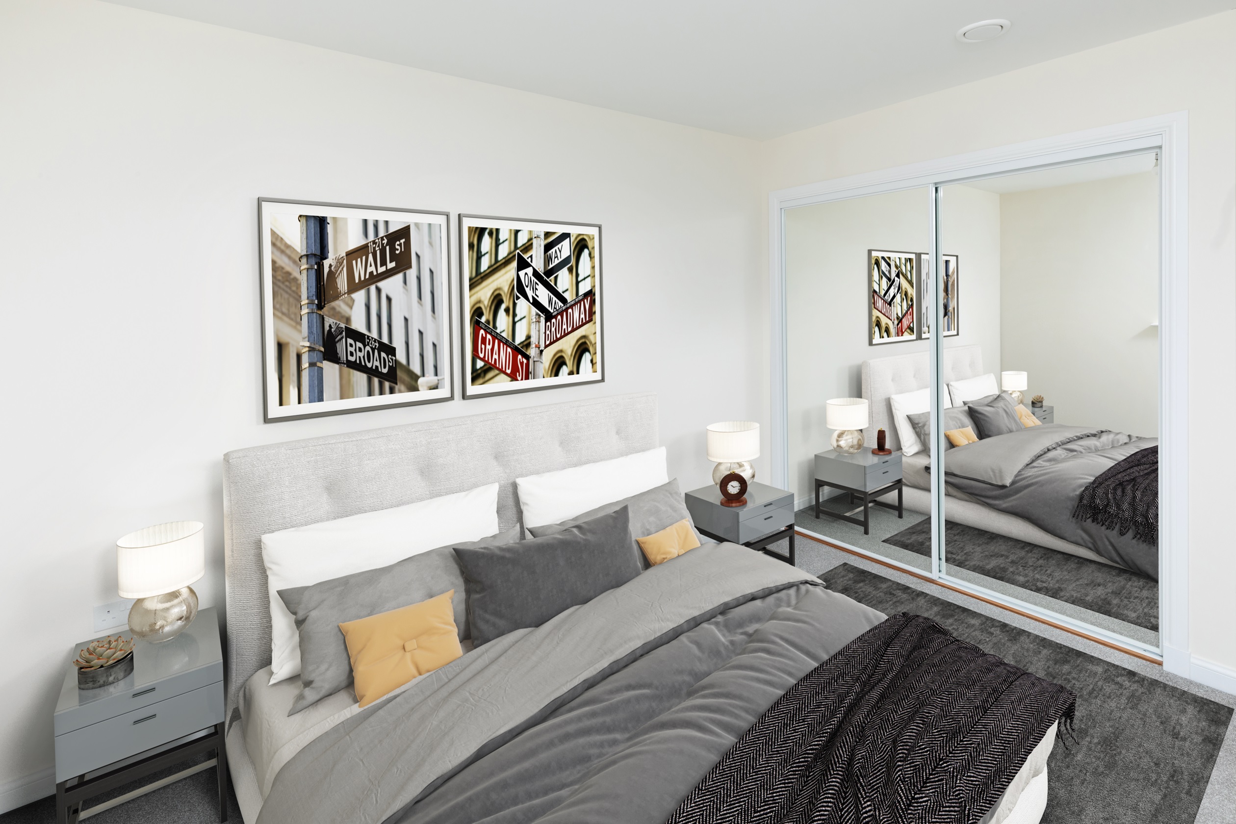 Riverside Quarter apartment bedroom