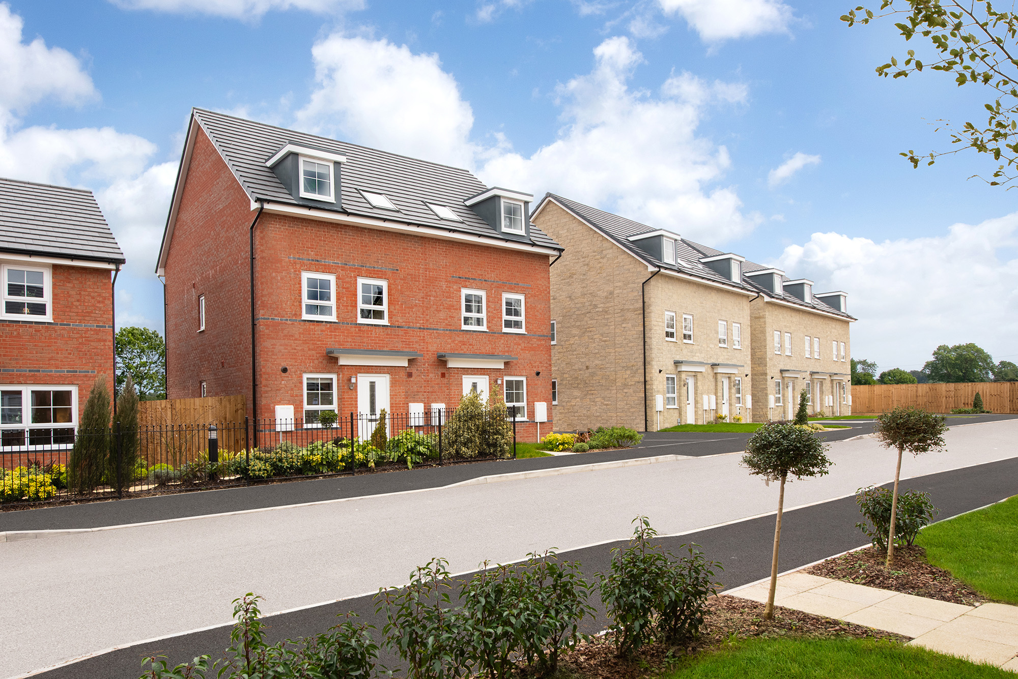 Street Scene at Romans Green in Fulwood