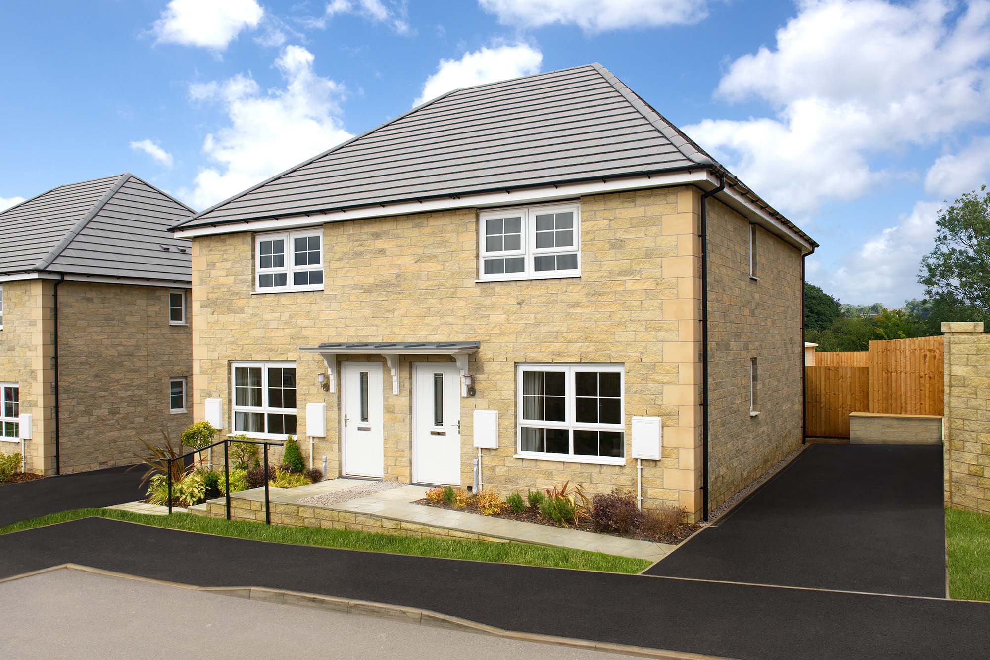 Outside view of 3 bedroom semi-detached home The Woodbury