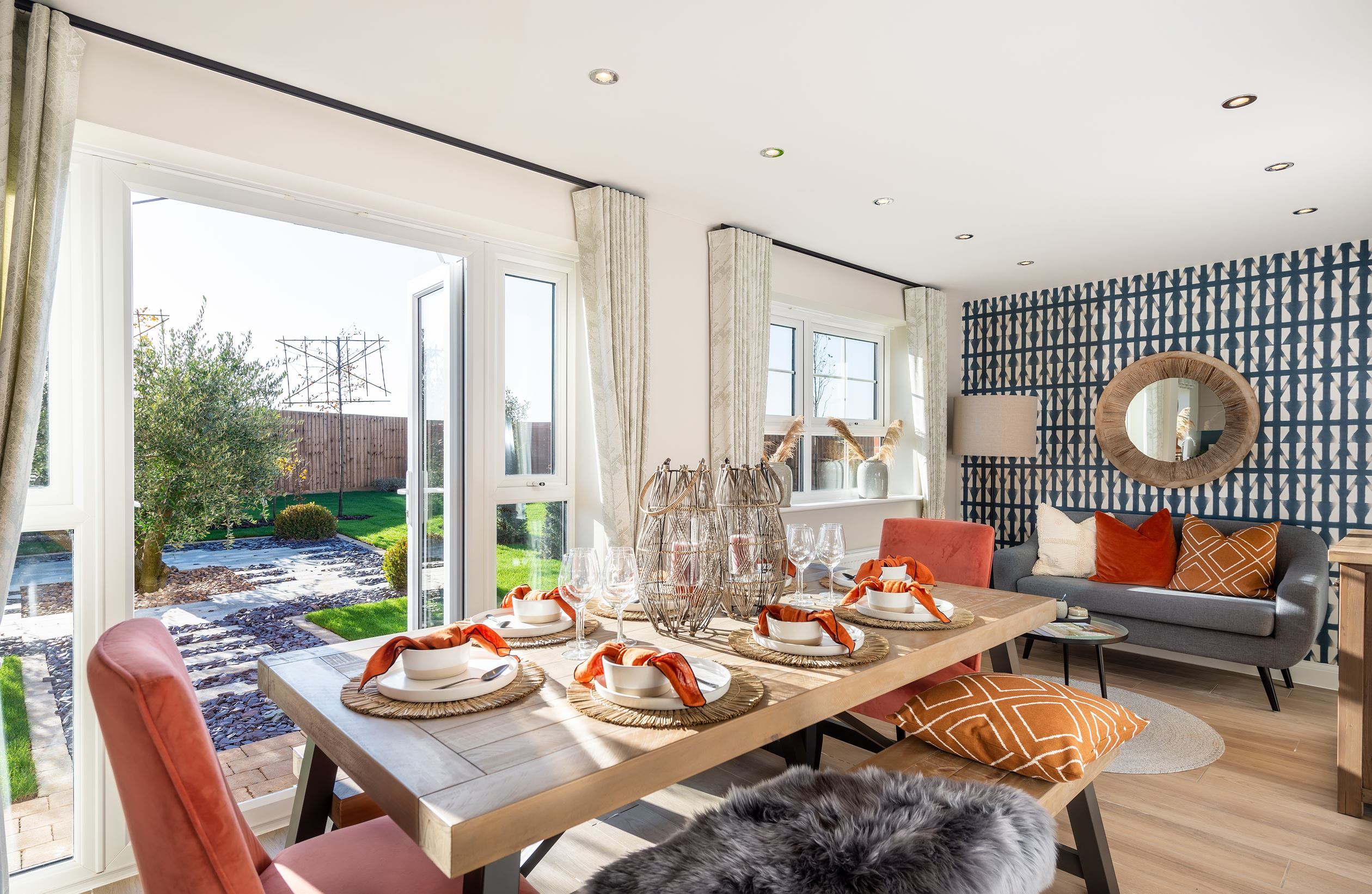 Radleigh dining area with French doors