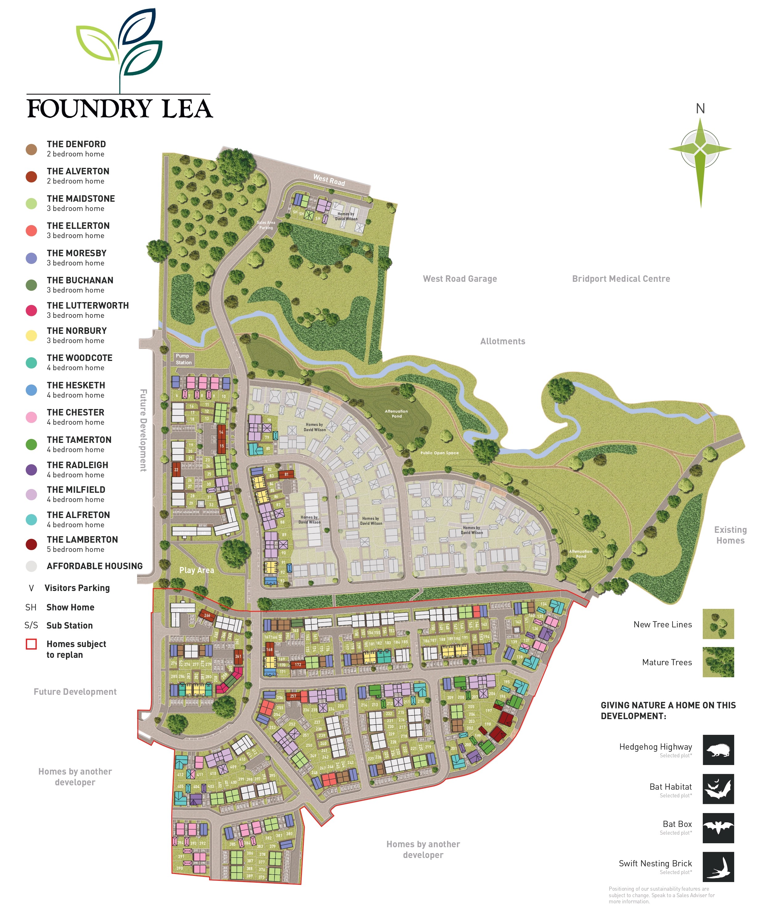 Foundry Lea site plan