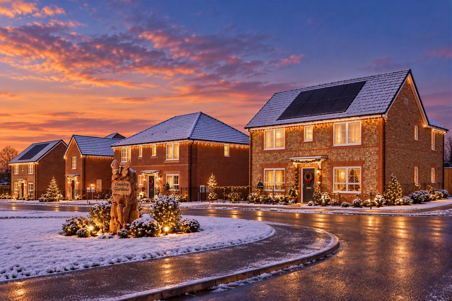 christmas edit of Century gardens street scene
