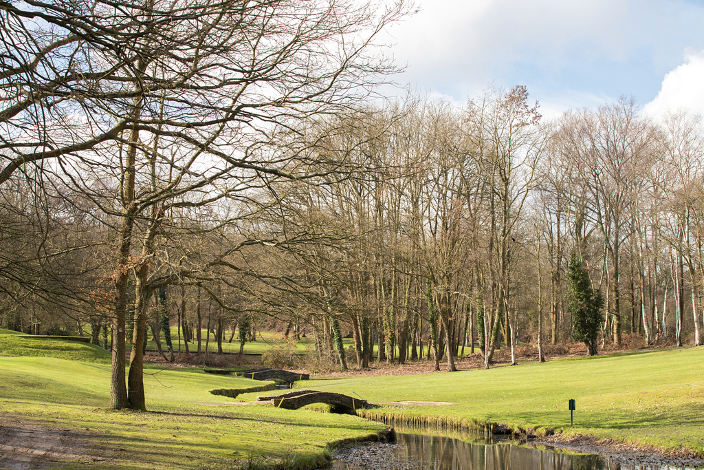 Local area shot of golf course in waterlooville
