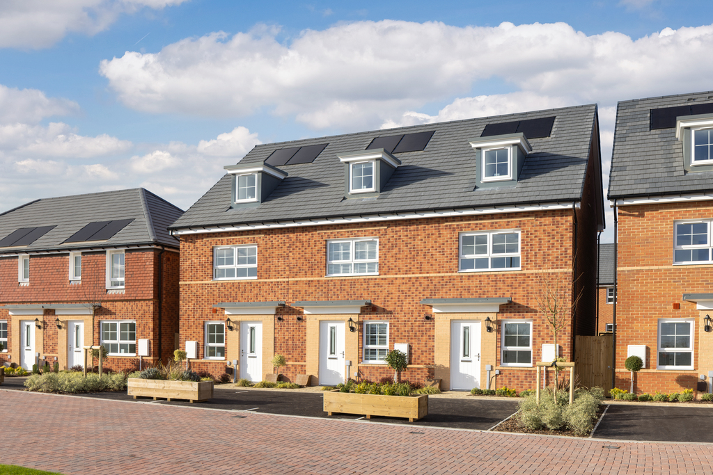 External shot of the terraced kingsvilles at harbour place 