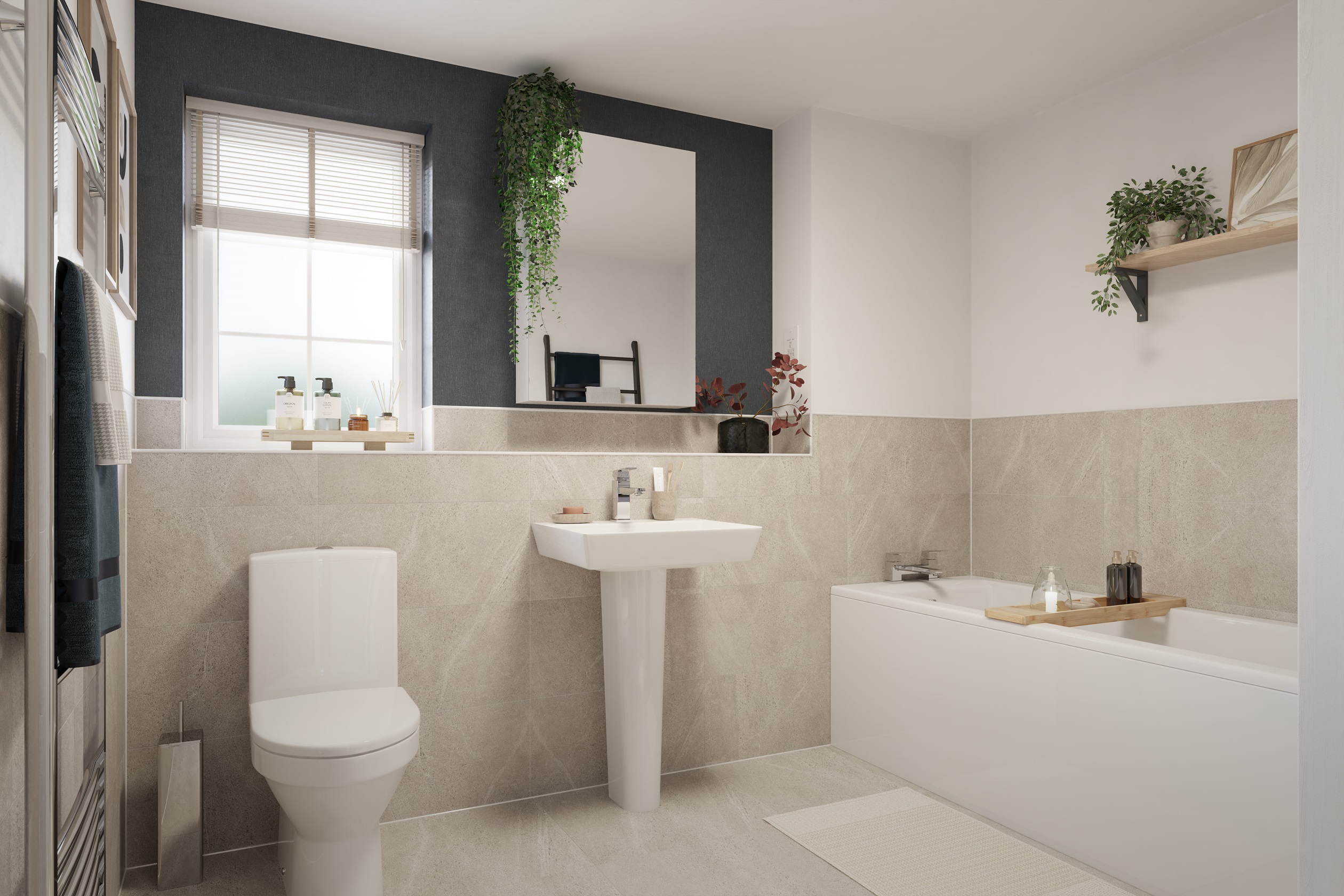 internal cgi of the bathroom in hemlock at highgrove