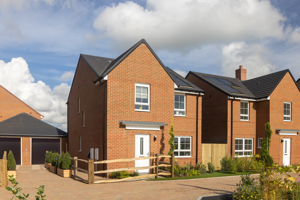 External shot of the kingsley show home at highgrove