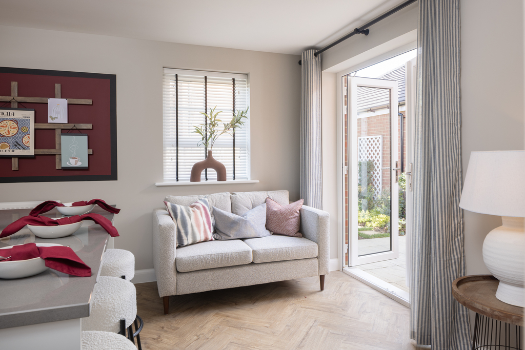Internal shot of the alderney show home kitchen