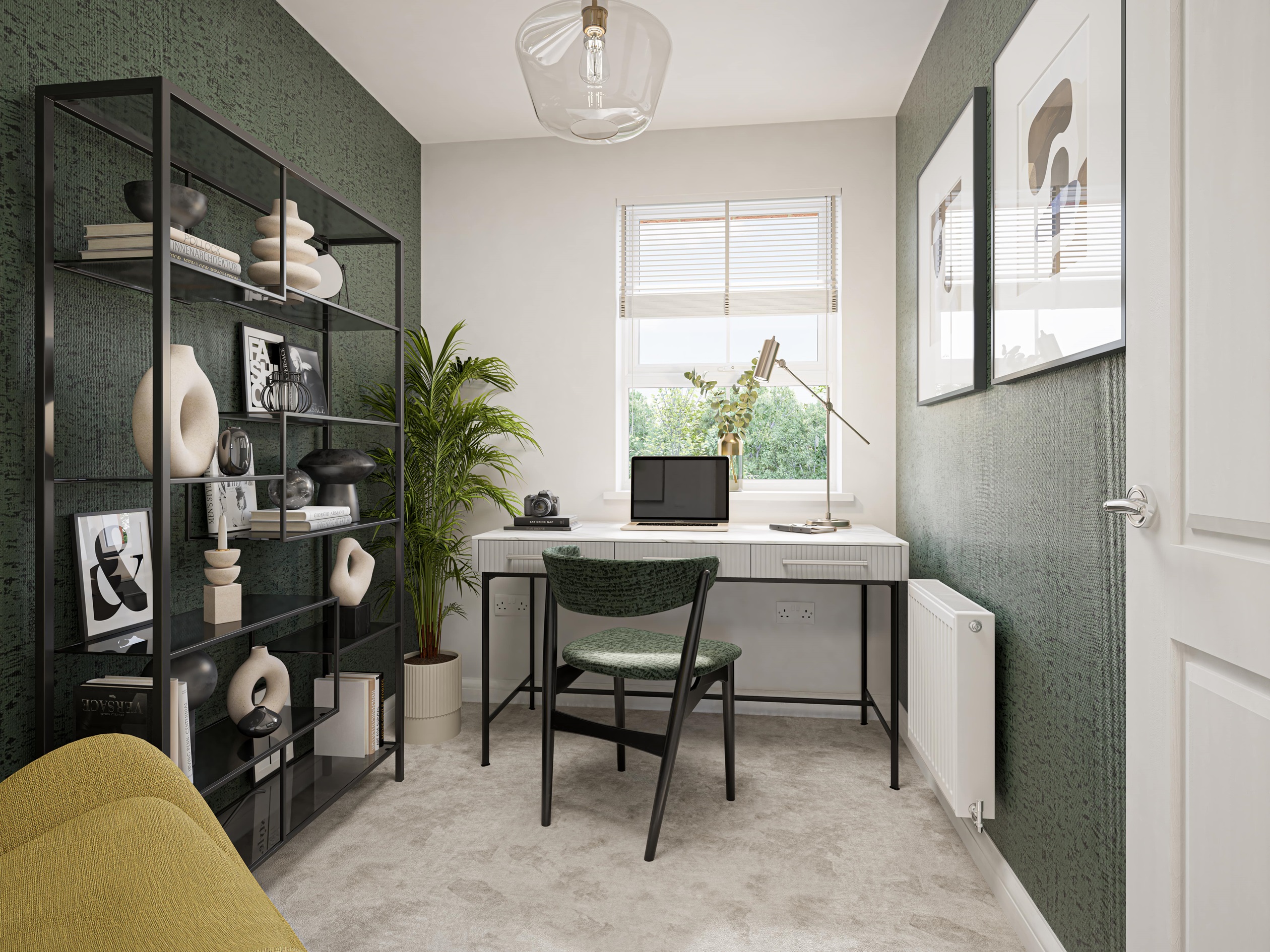 Internal CGI of the study in the folkestone