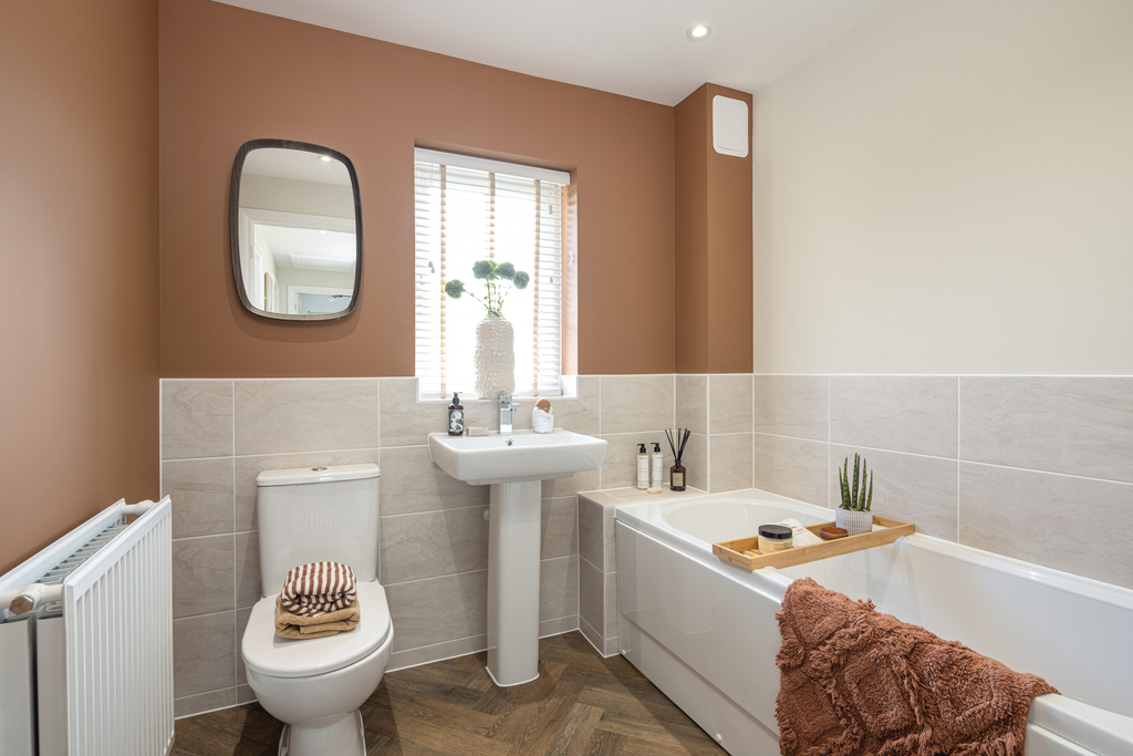Internal shot of the main bathroom in the mildenhall