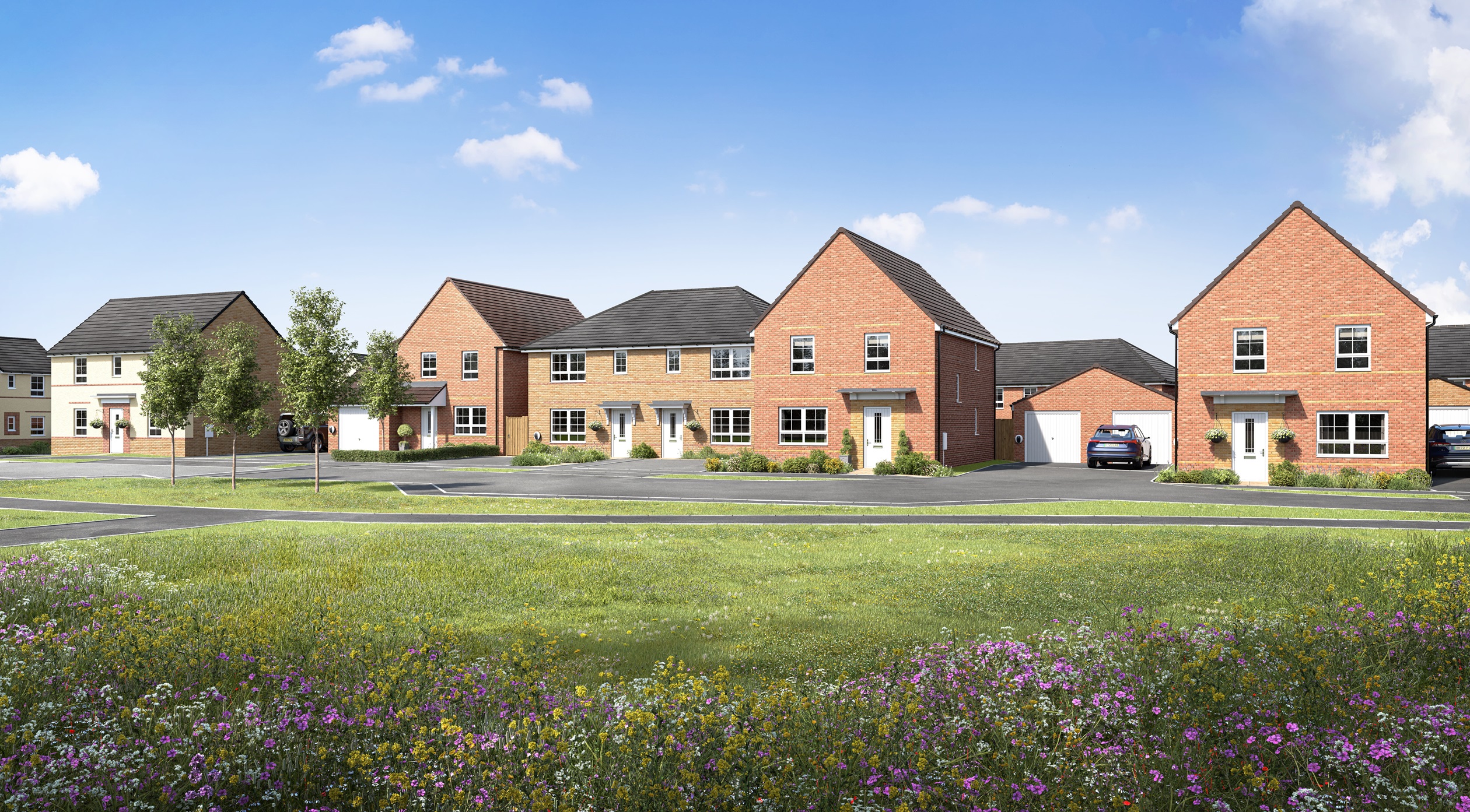 External CGI of plot 62-67 at kings court