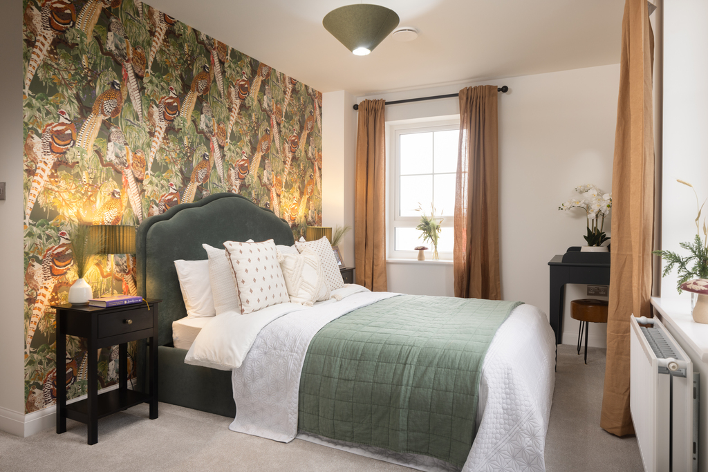 internal shot of the second bedroom in the allerthorpe show home