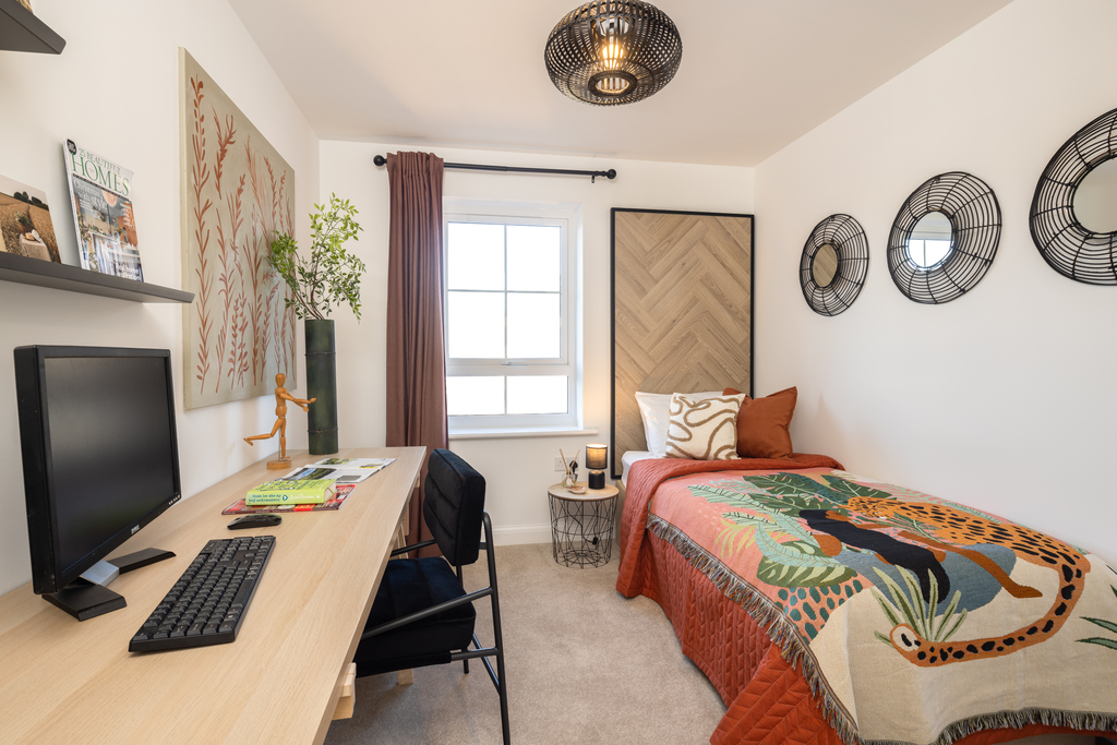 internal shot of one of the bedrooms in the matlock