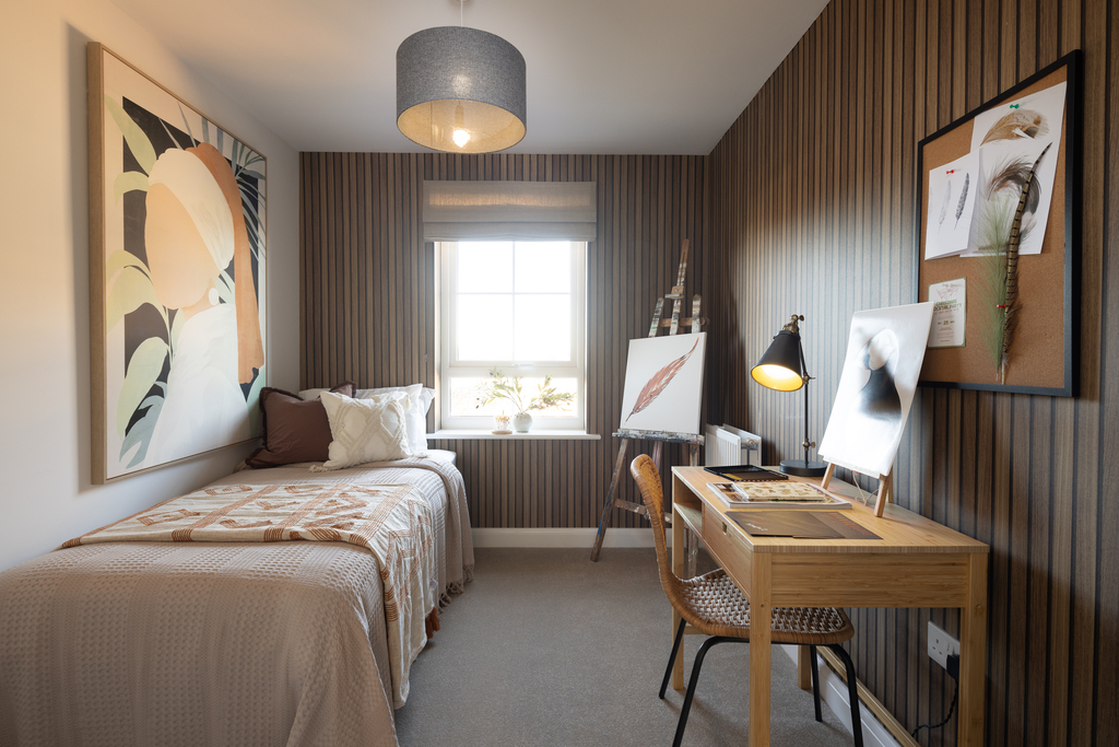 internal shot of one of the bedrooms in the matlock