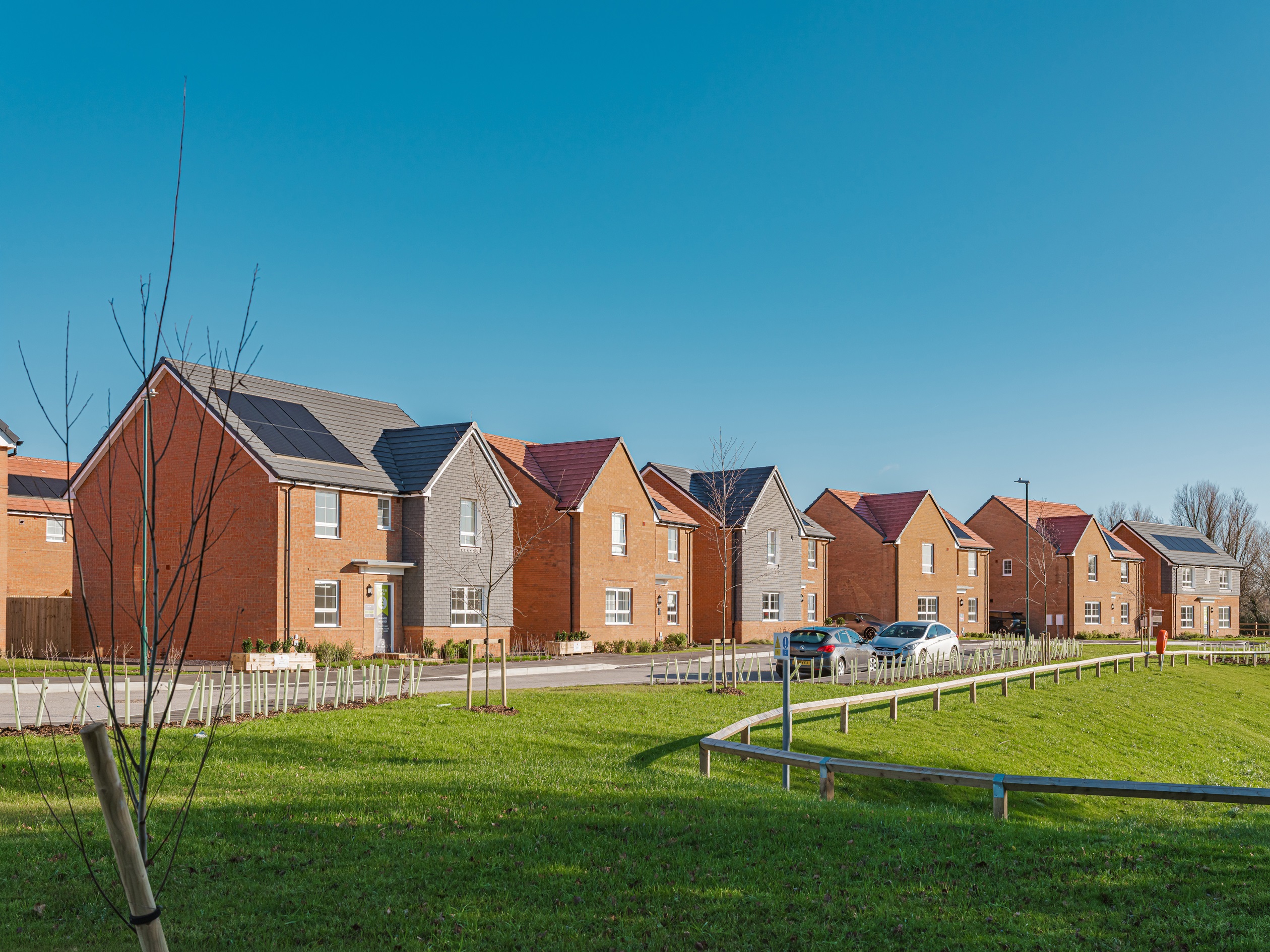 External street scene at nursery fields