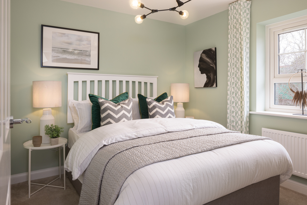 Internal image of the second double bedroom in the moresby