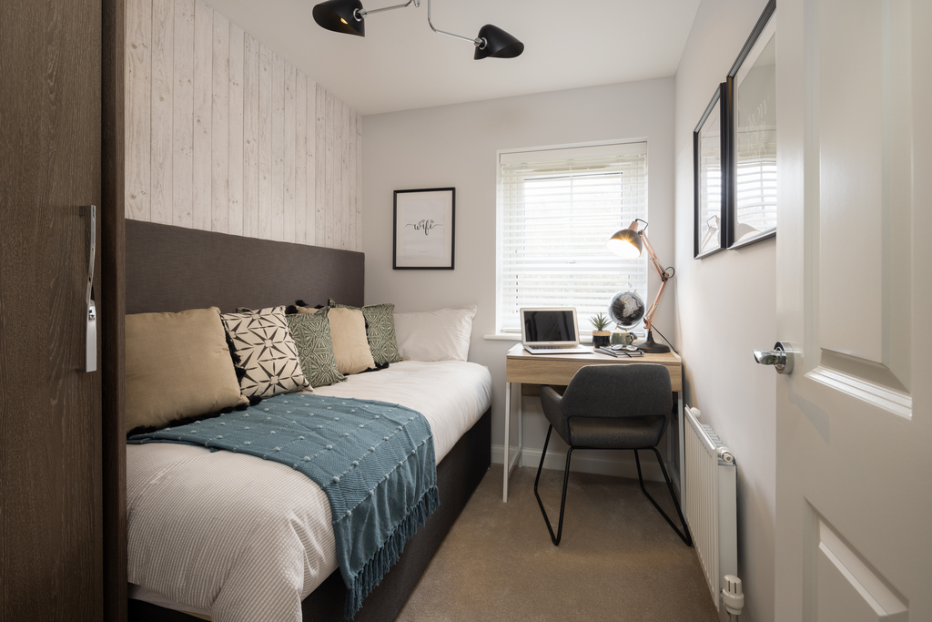 Internal image of the single bedroom in the moresby