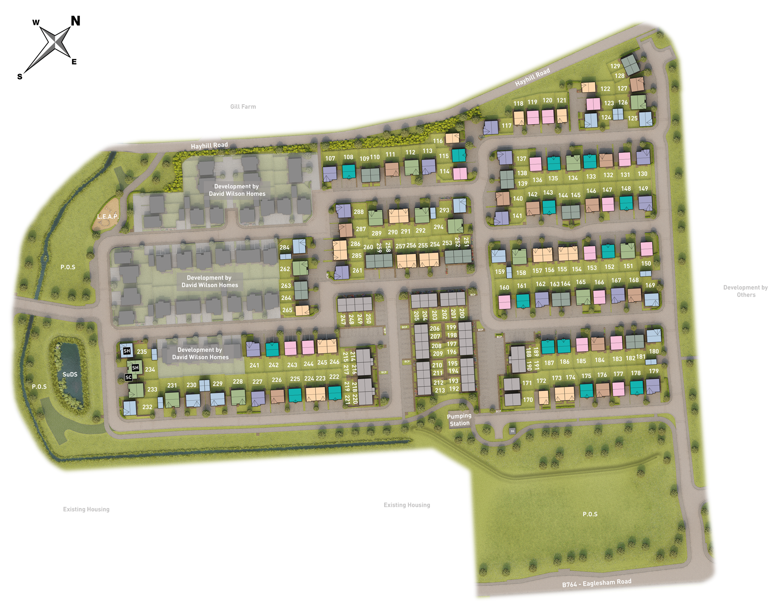 Eaglesham View site plan