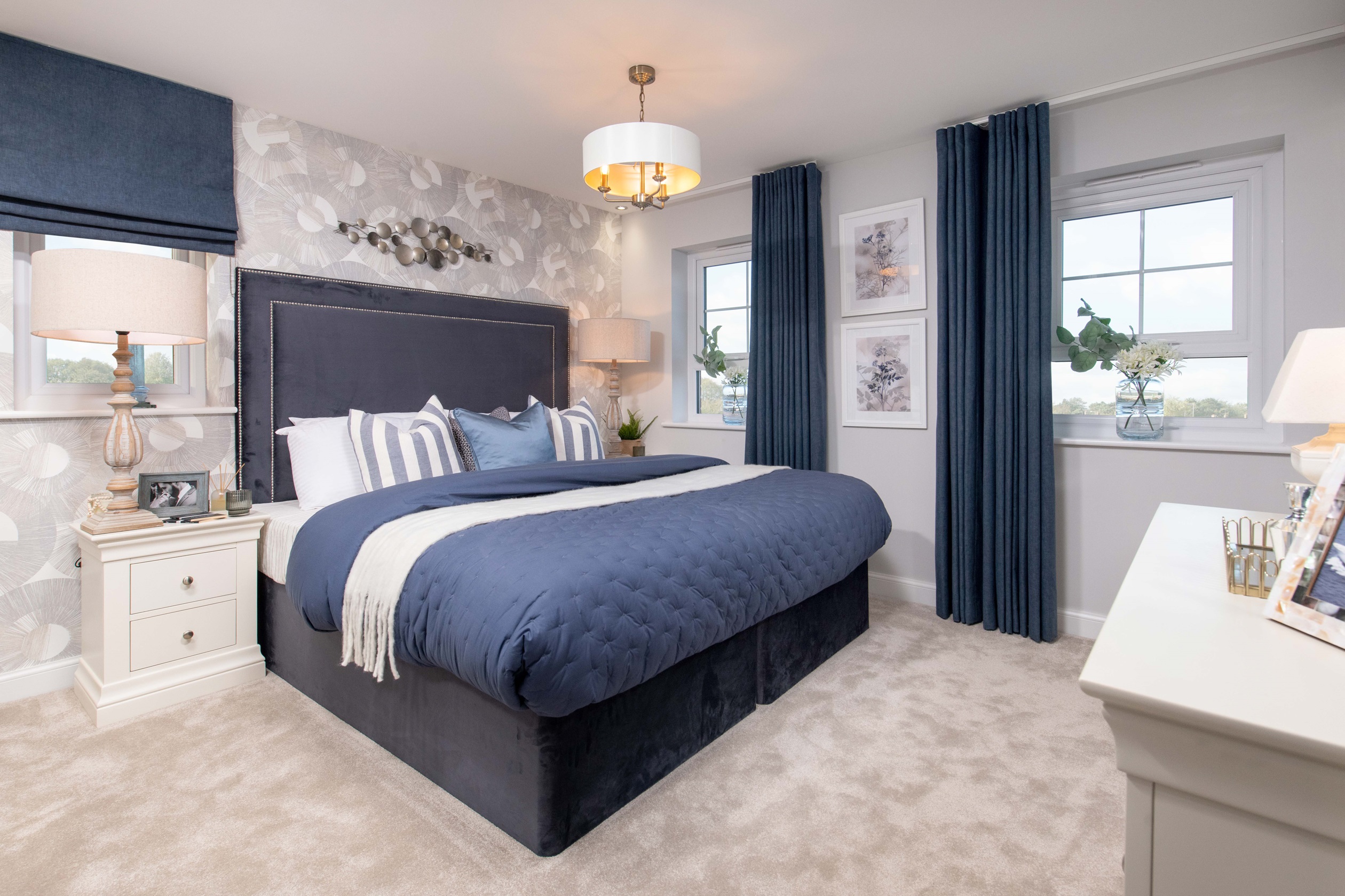 Internal view of a bedroom in a Radleigh house type